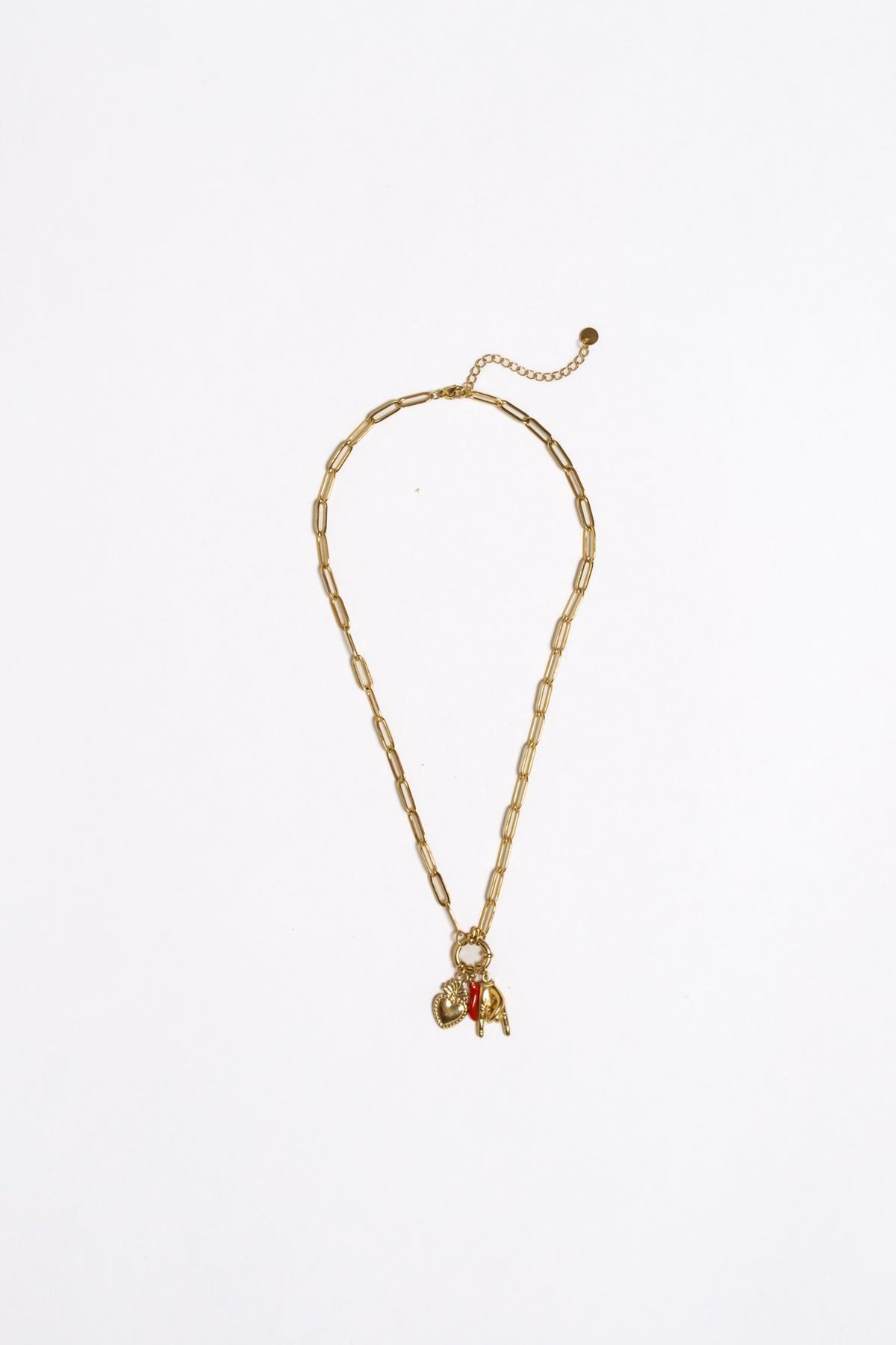 Zadie Charm Cluster Necklace