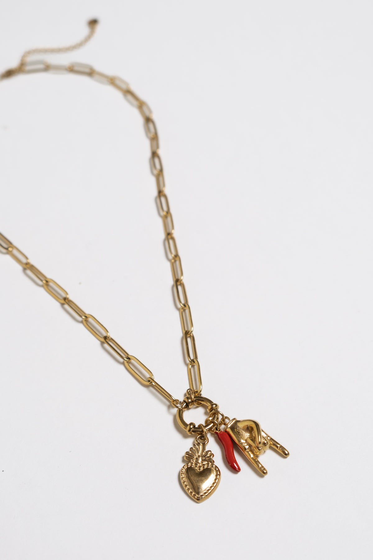 Zadie Charm Cluster Necklace