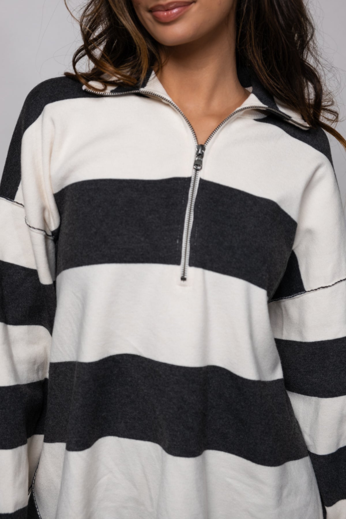 Free People Coastal Stripe Pullover