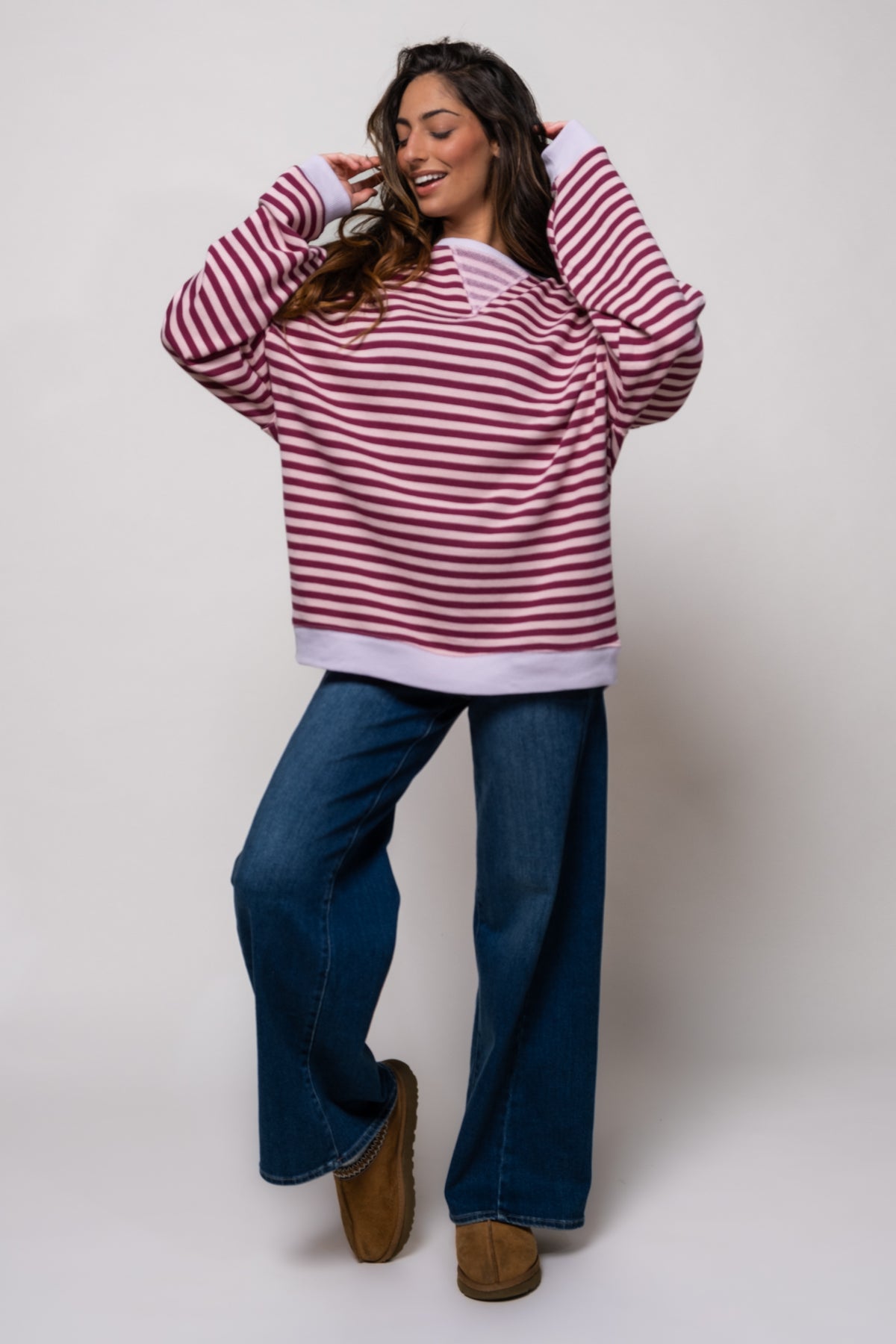 Free People Classic Striped Crew