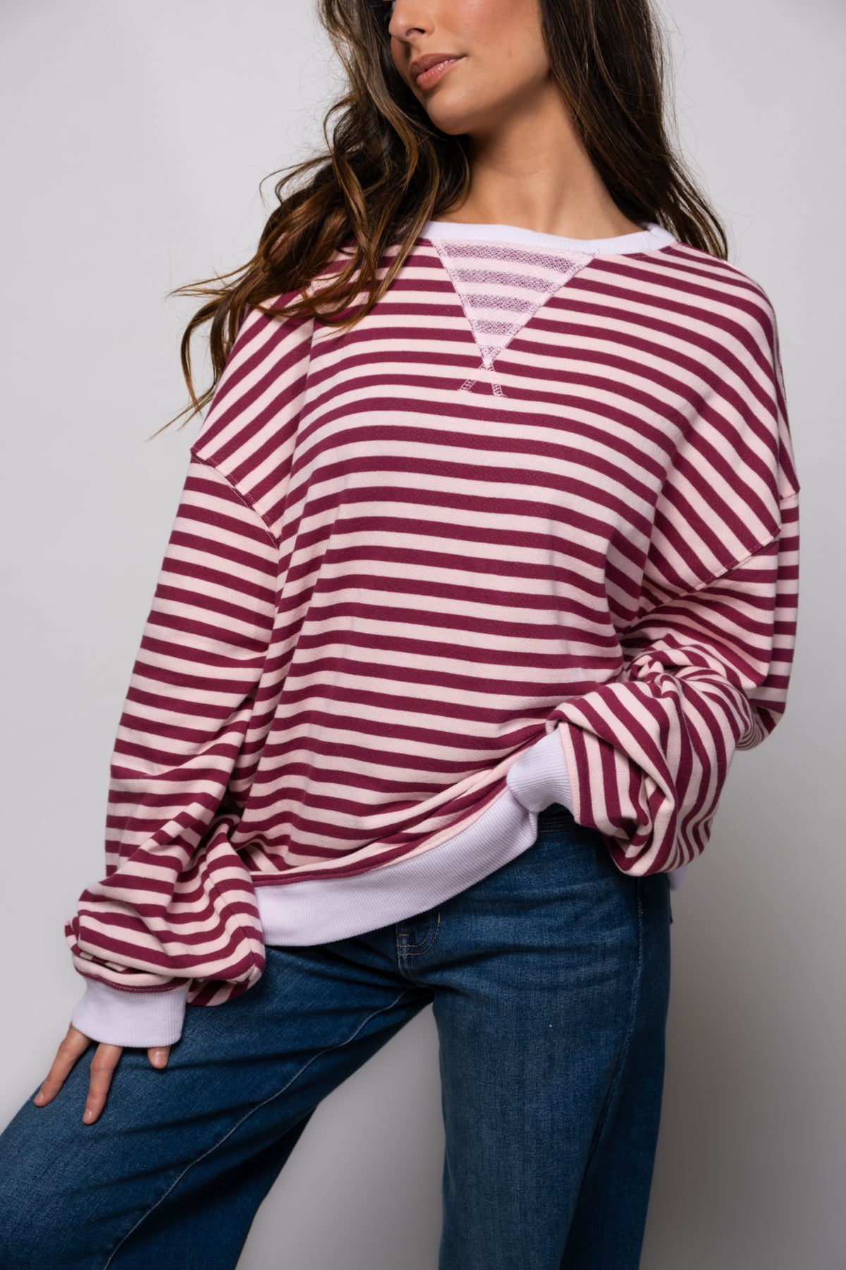 Free People Classic Striped Crew