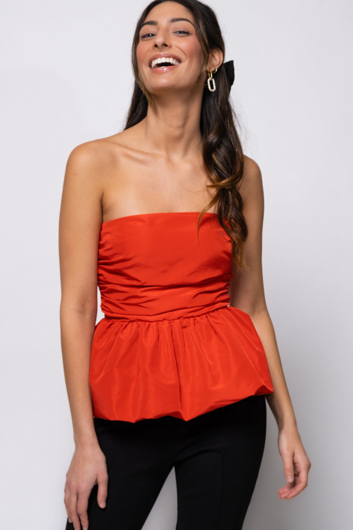 Steve Madden Amari Peplum Top