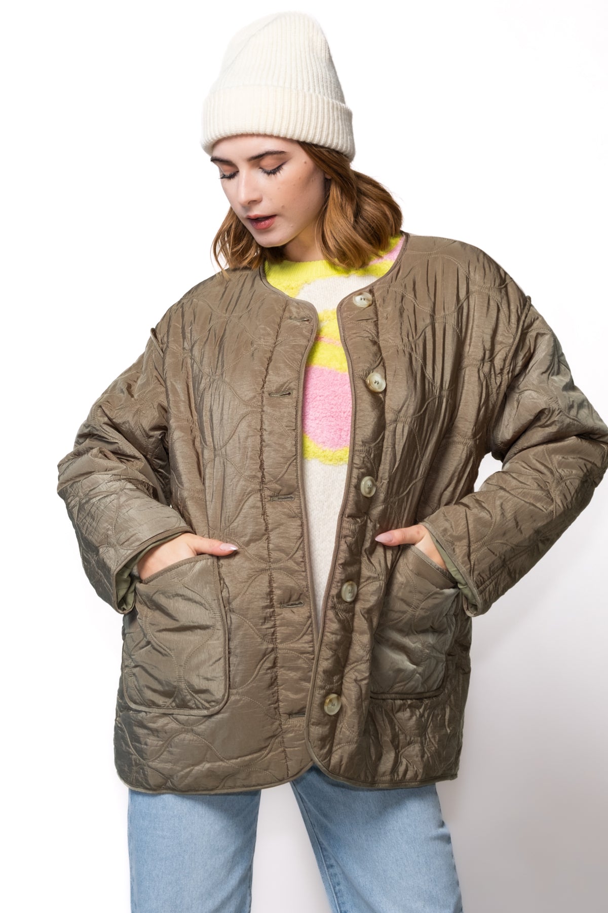 Juno Quilted Army Jacket