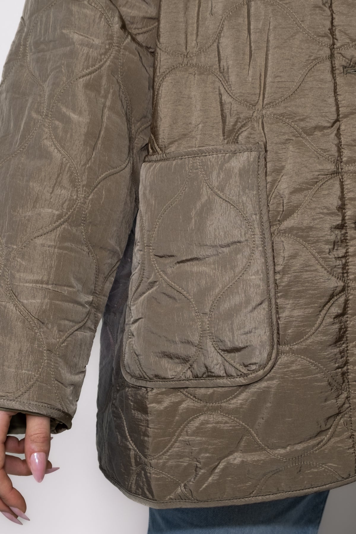 Juno Quilted Army Jacket