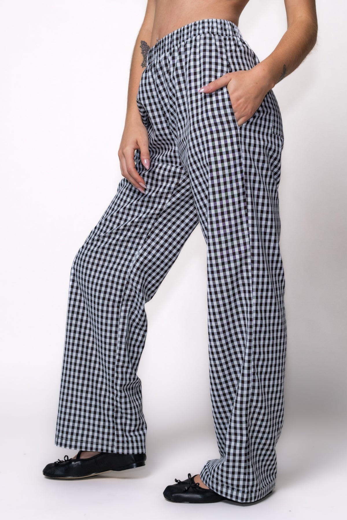 Billie Check Boxer Pants