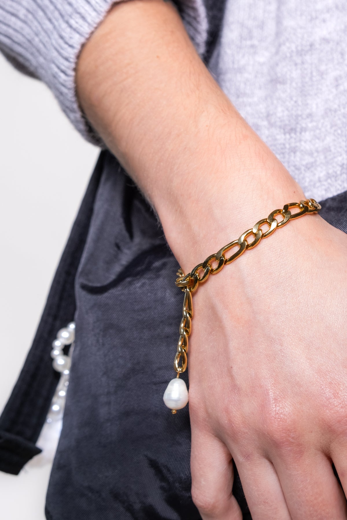 Safira Figaro Chain Bracelet