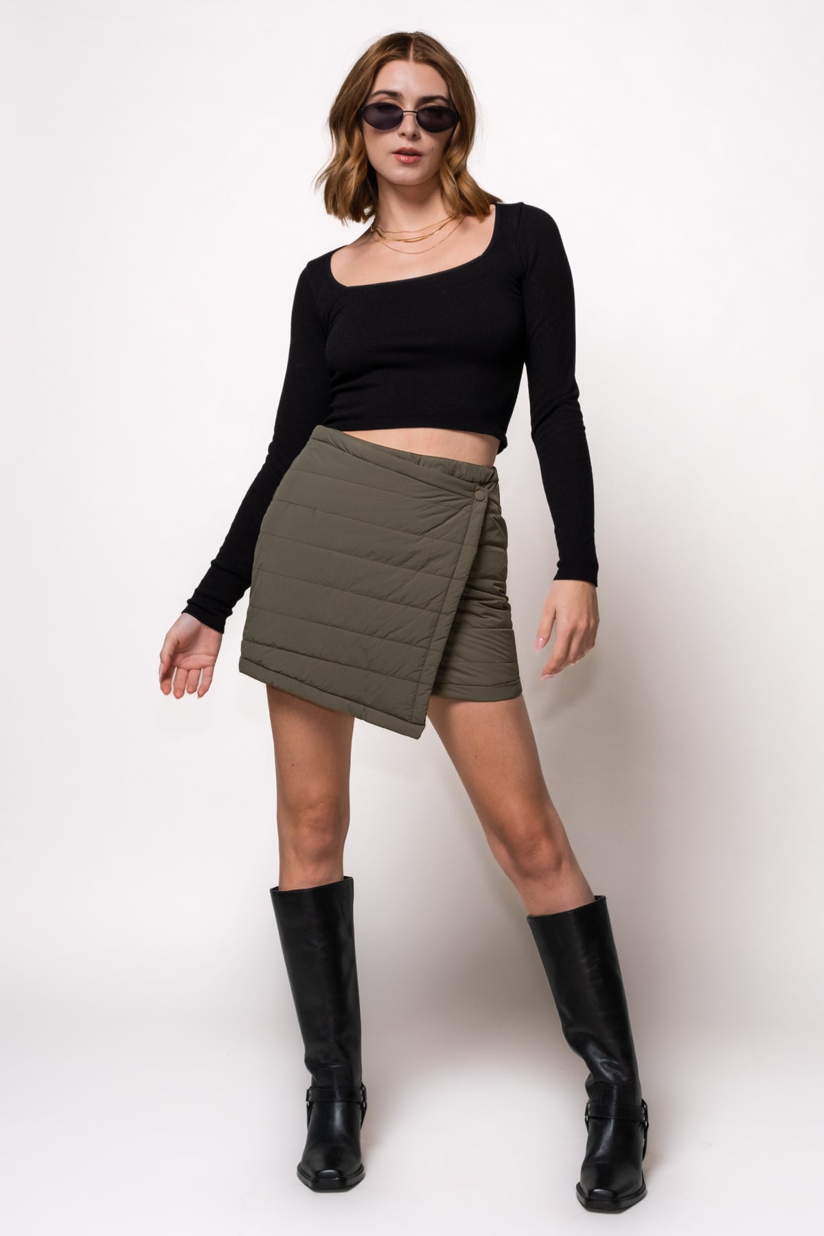 Piper Quilted Mini Skirt