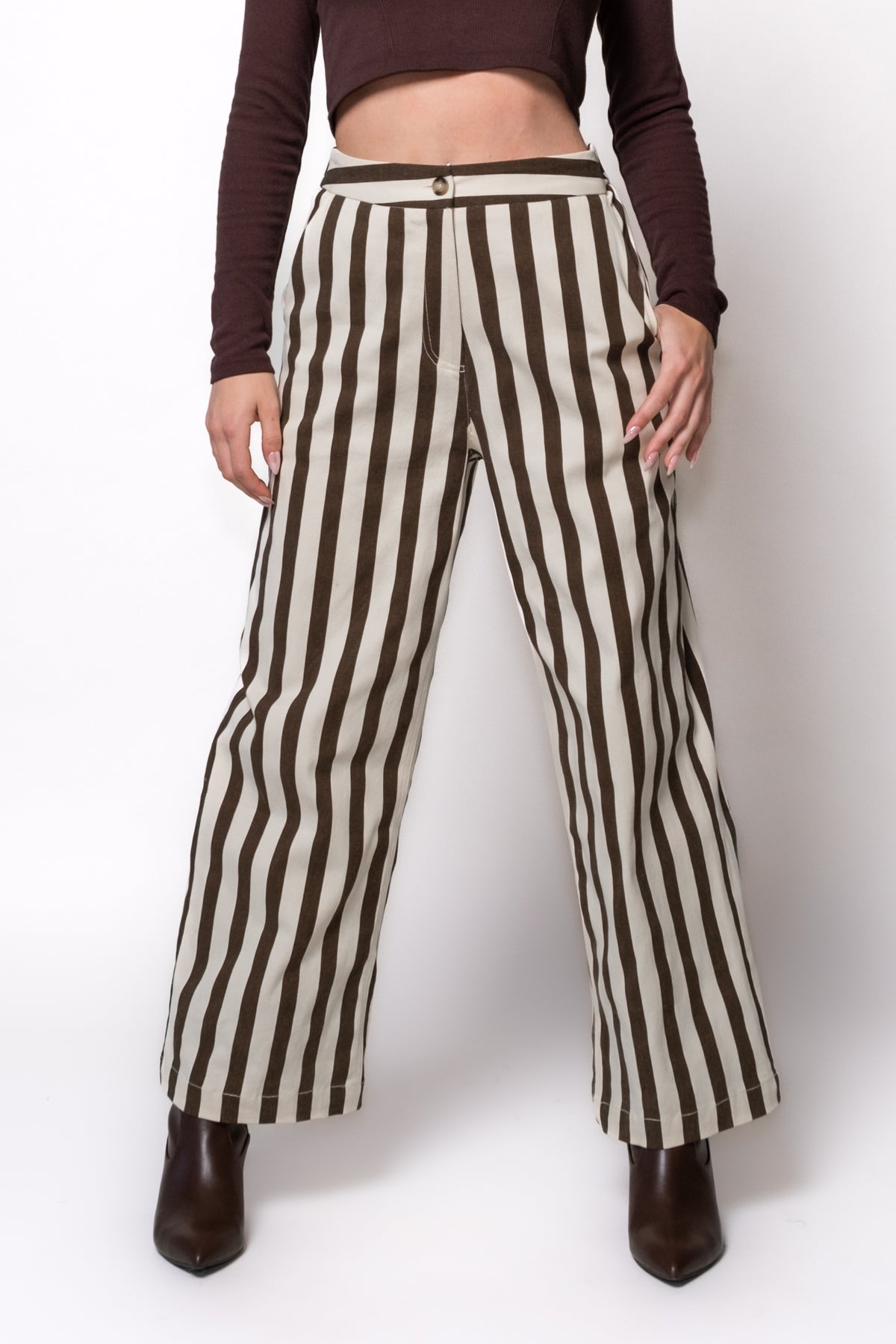 FRNCH Pelly Striped Pants