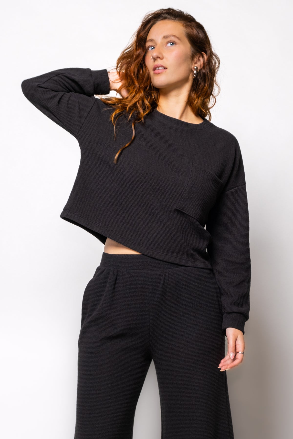 Laidback Luxe Comfy Long Sleeve Top