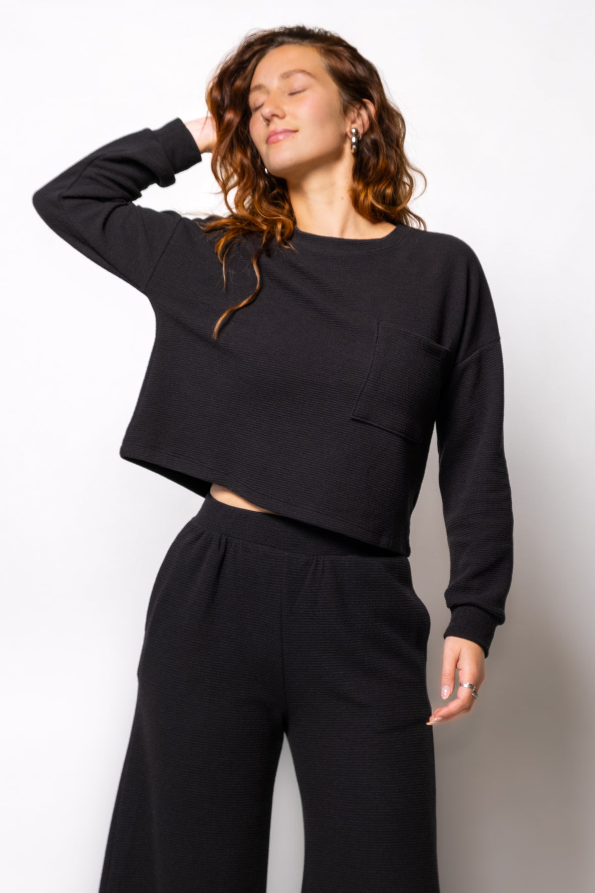 Laidback Luxe Comfy Long Sleeve Top