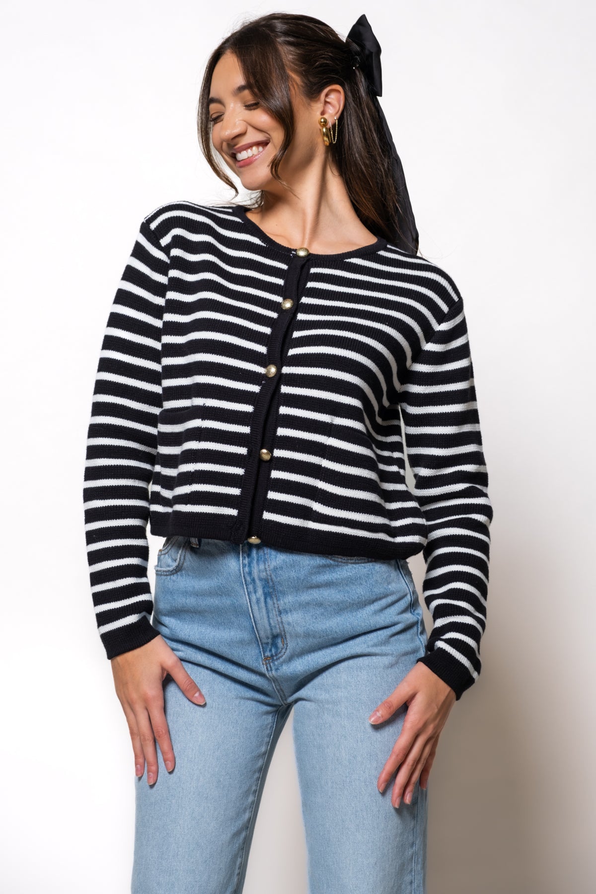 Manon Classic Striped Cardi