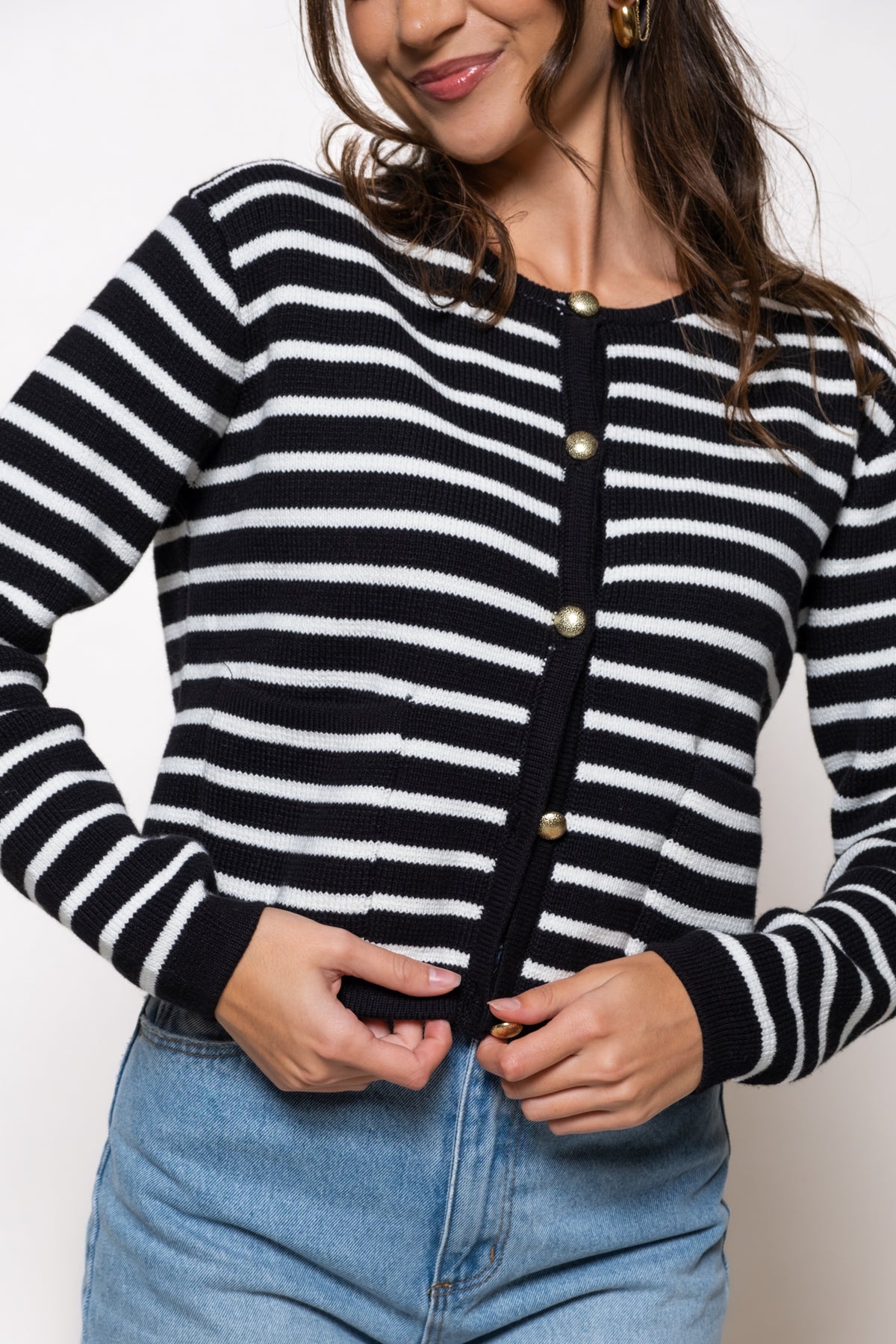 Manon Classic Striped Cardi