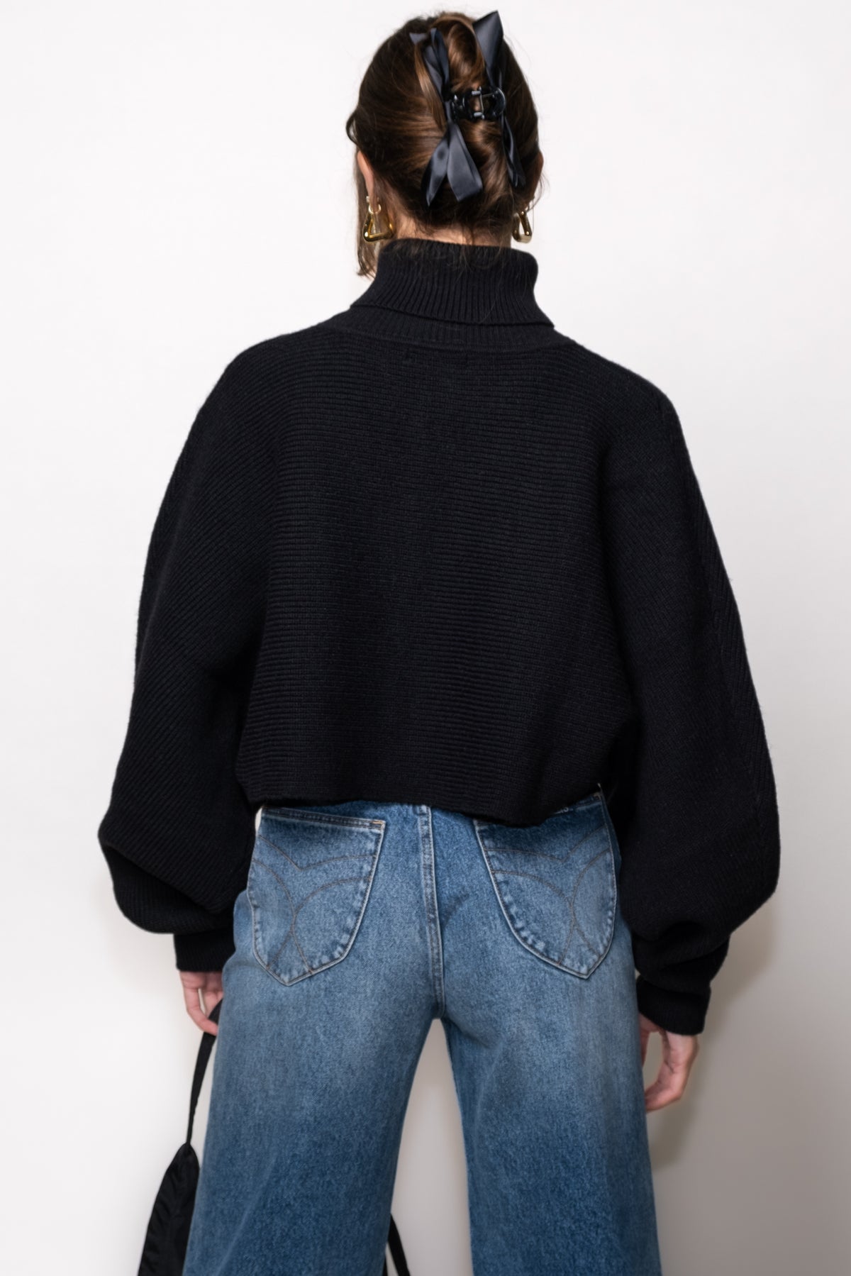 Eclipse Cropped Turtleneck Sweater