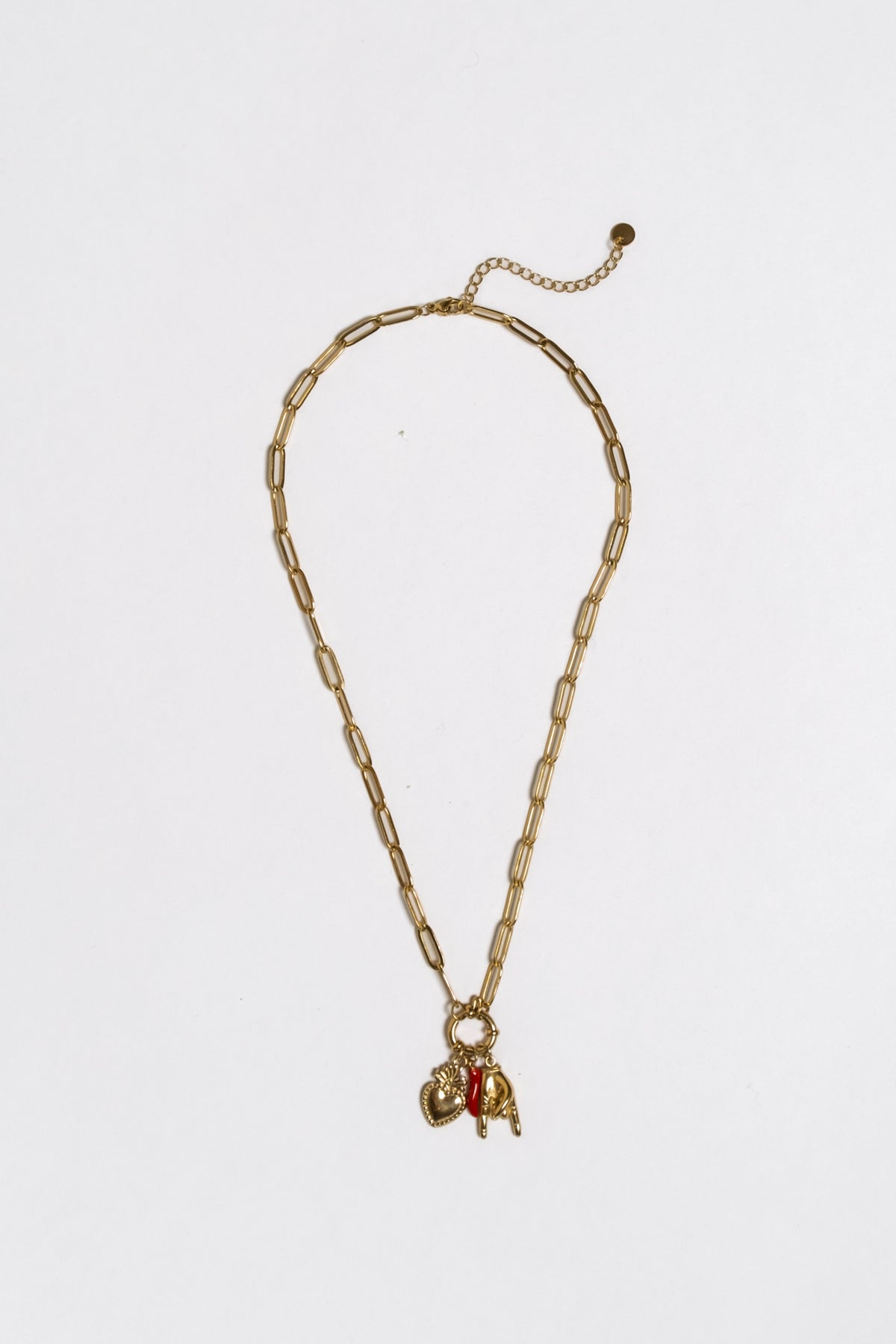 Zadie Charm Cluster Necklace