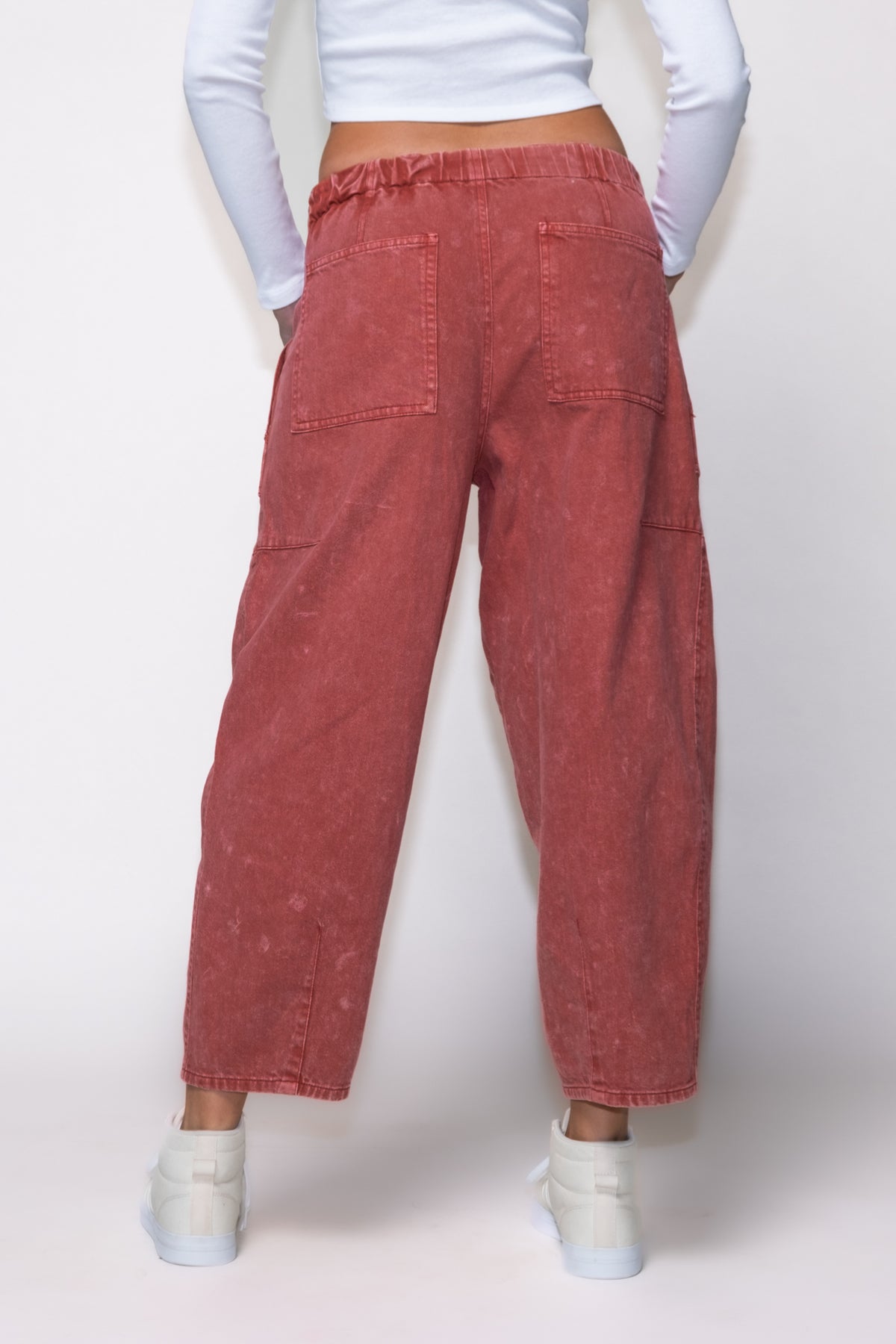 Tied Up Cropped Barrell Jeans