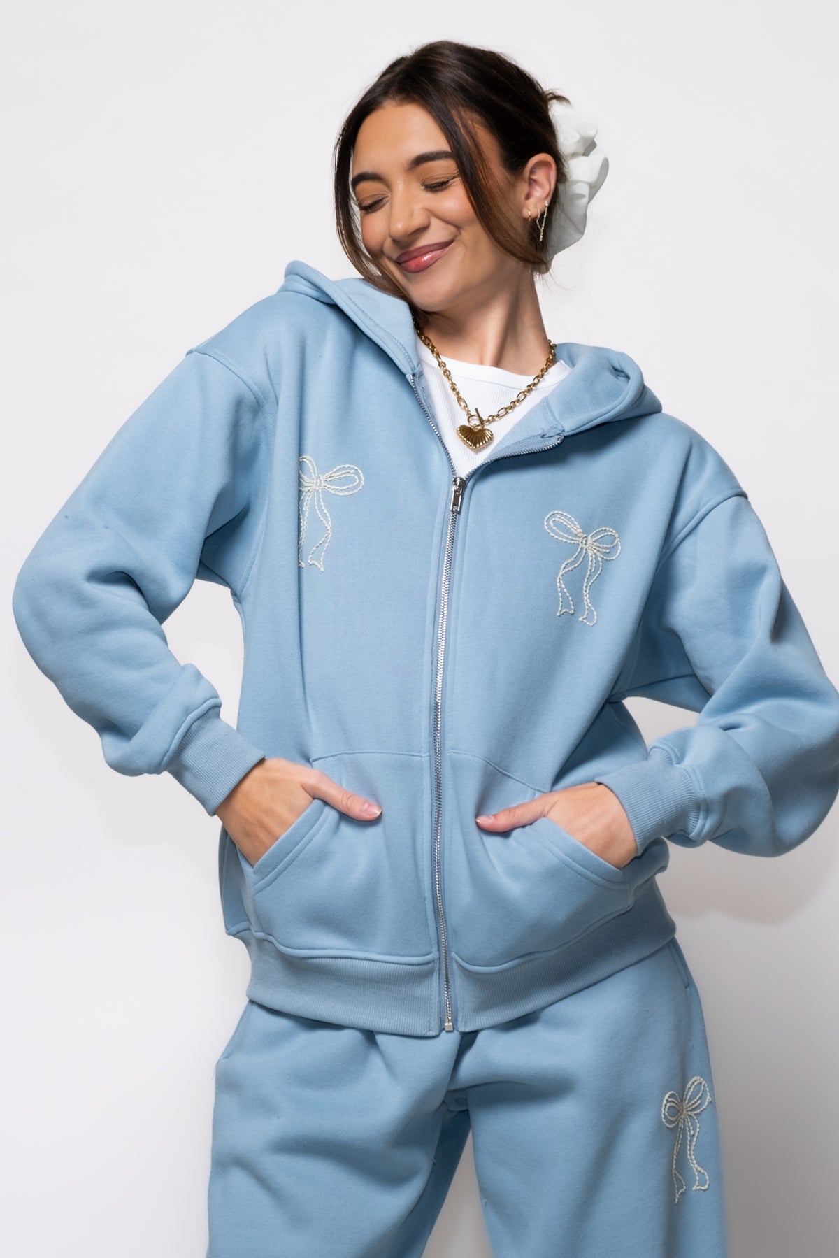 Cozy Coquette Embroidered Hoodie