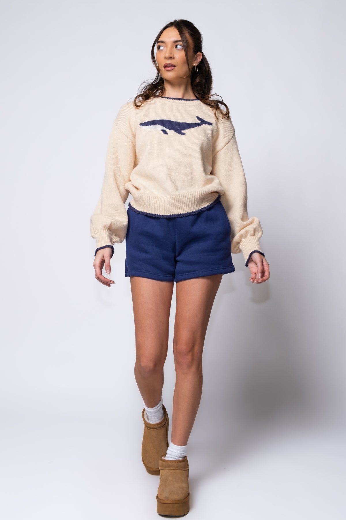 Whale-y Cute Crewneck Sweater