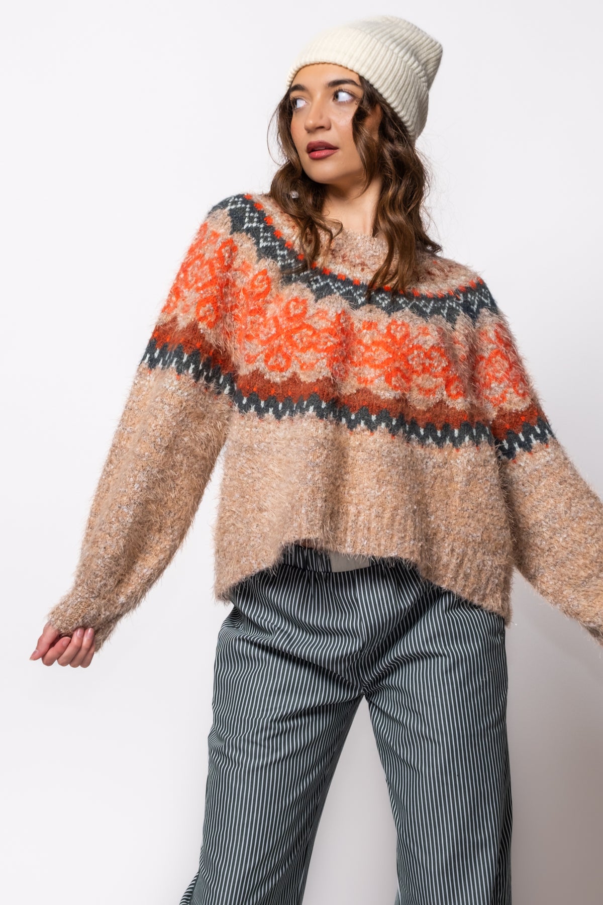 Free People Festive Frost Sweater