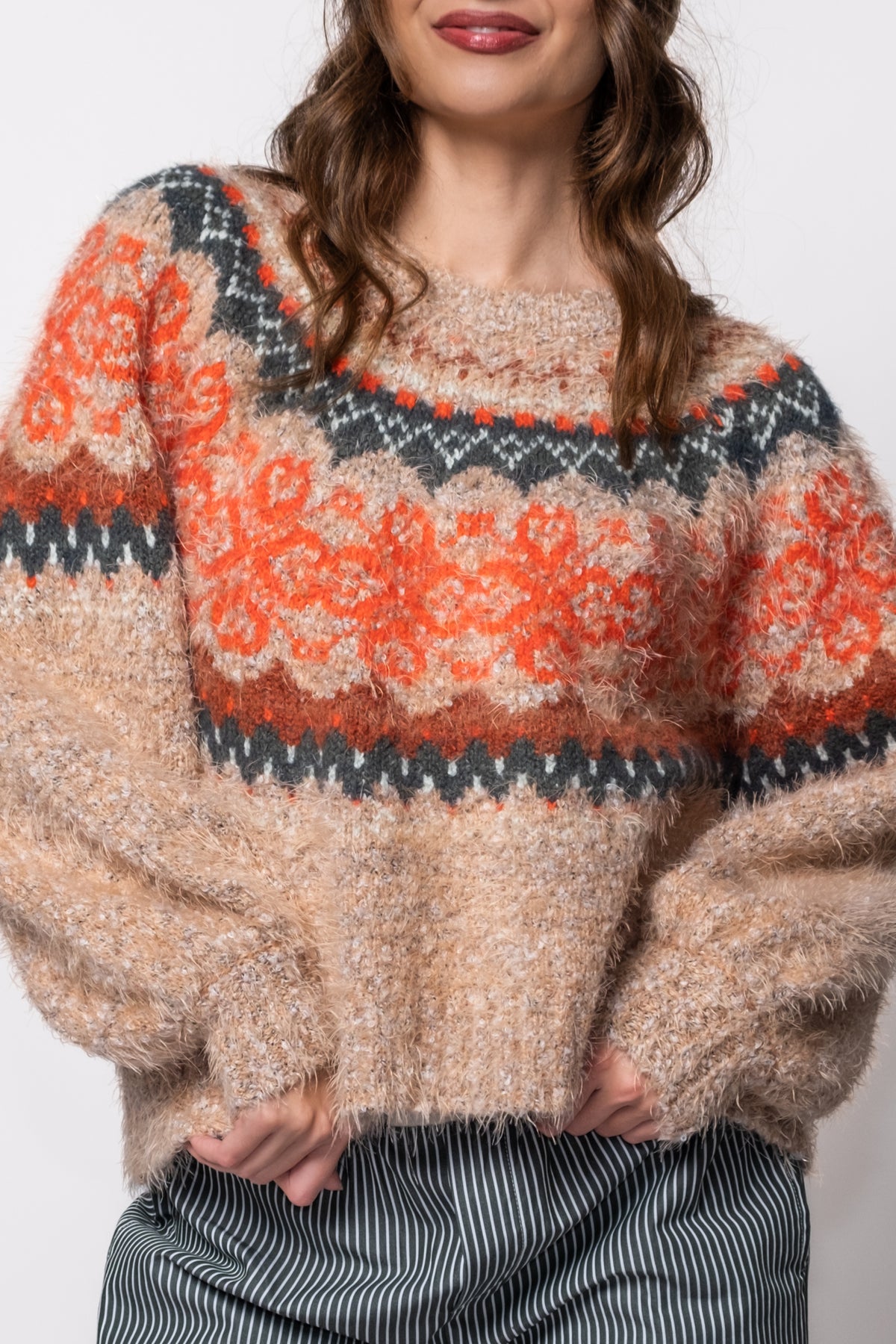 Free People Festive Frost Sweater