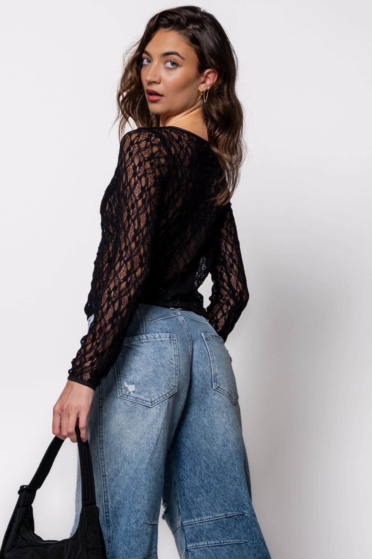 Peekaboo Sheer Lace Top