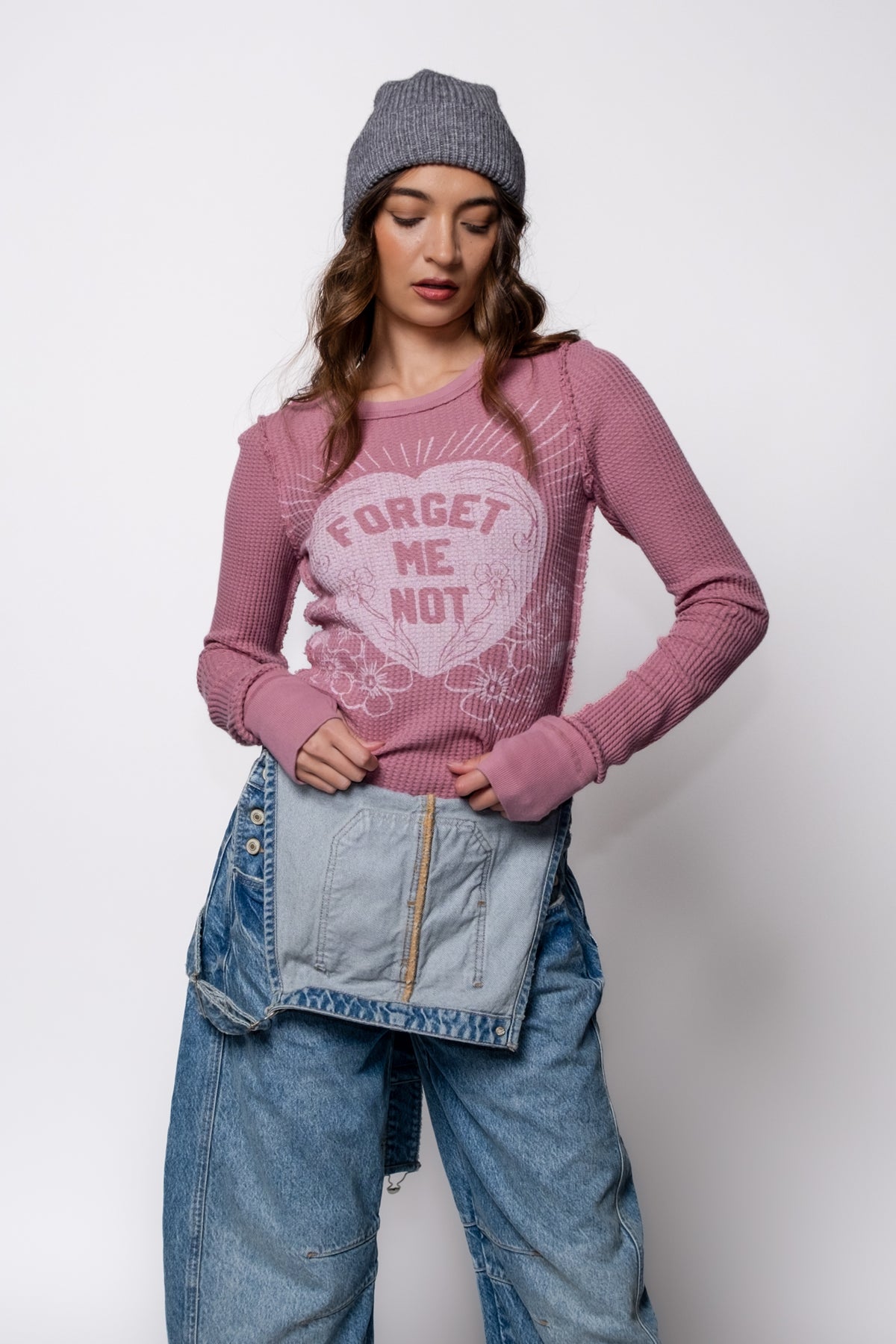 Free People Lucky Locket Thermal Tee