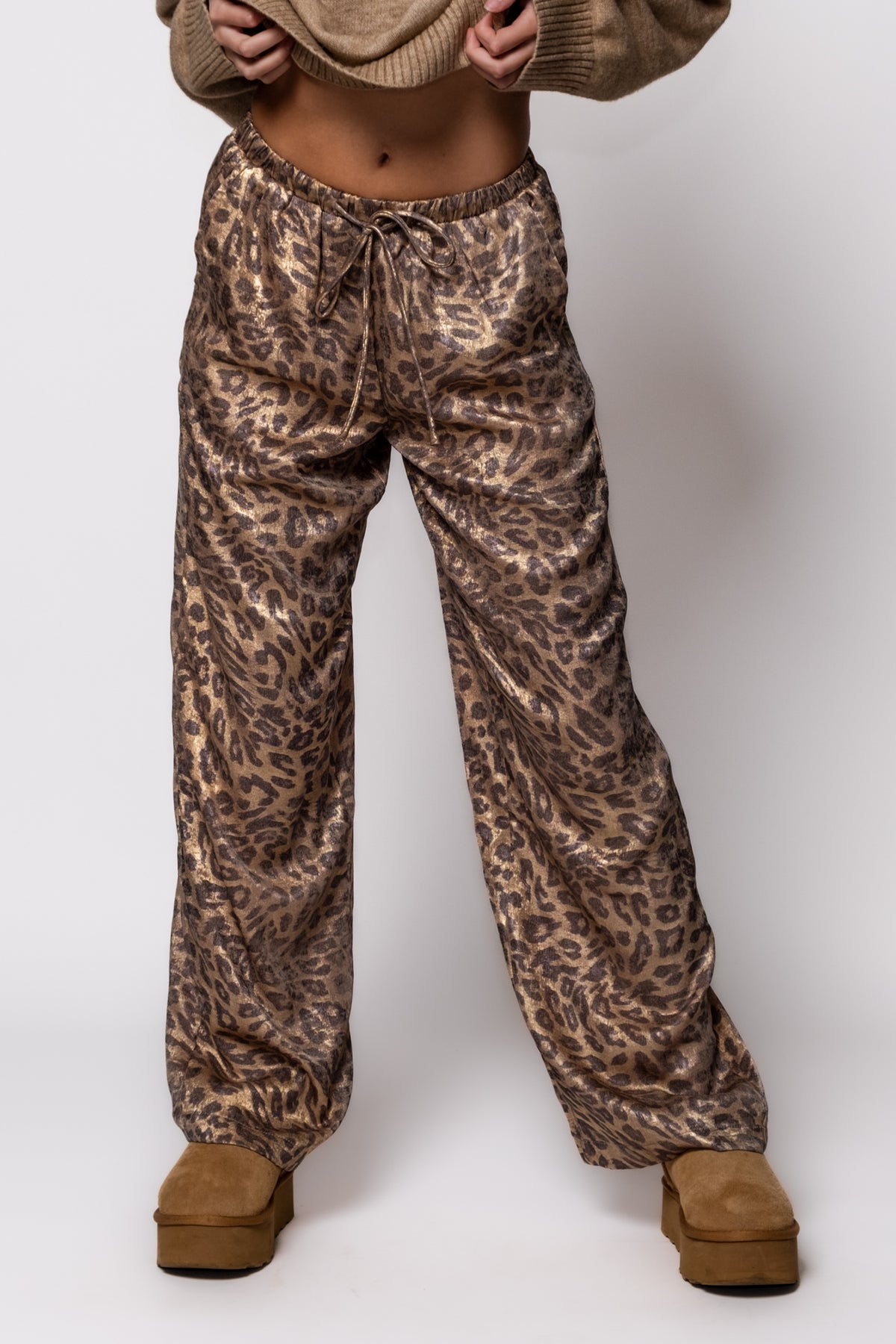 Metallic Leopard Lounge Pants