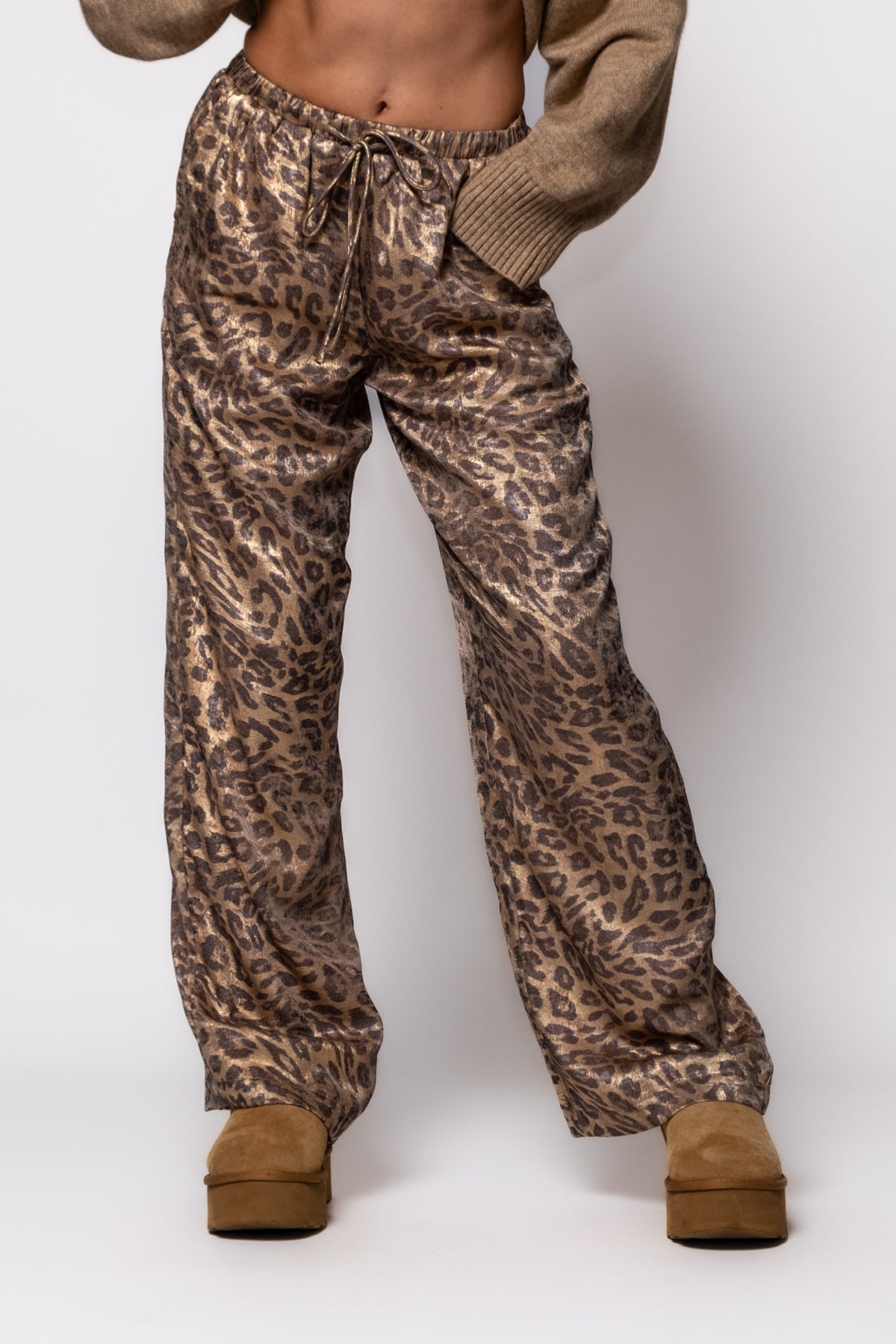 Metallic Leopard Lounge Pants