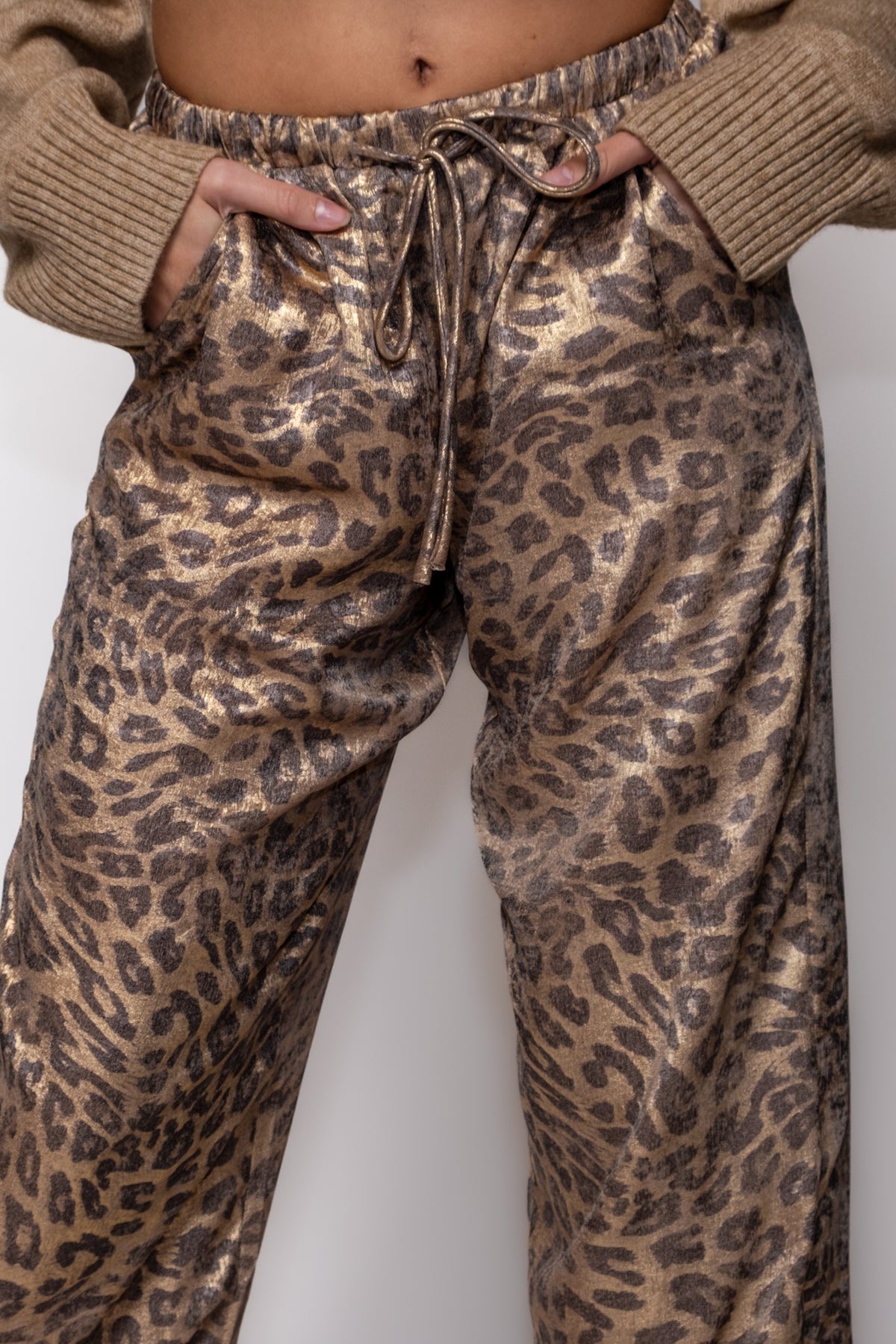 Metallic Leopard Lounge Pants