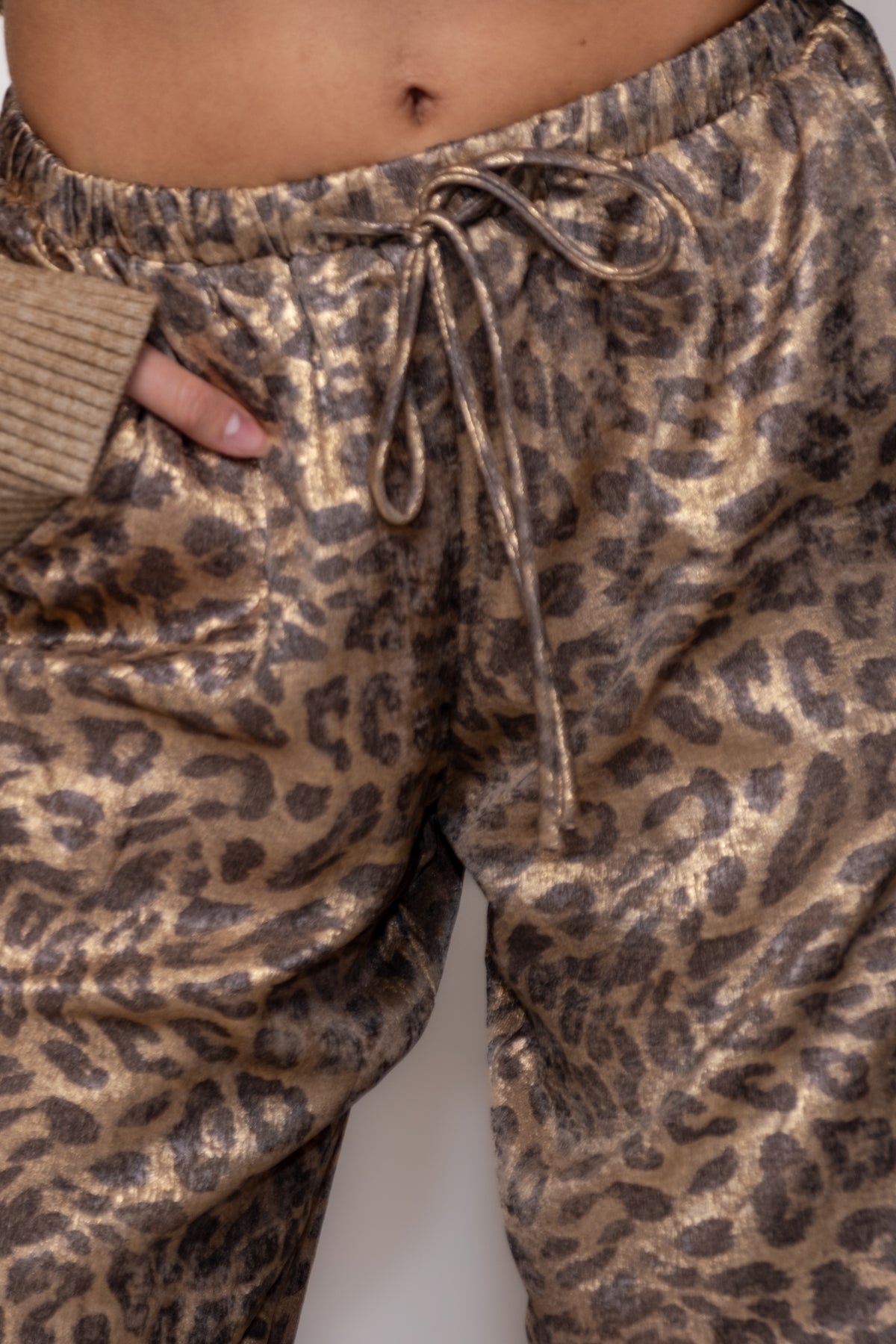 Metallic Leopard Lounge Pants