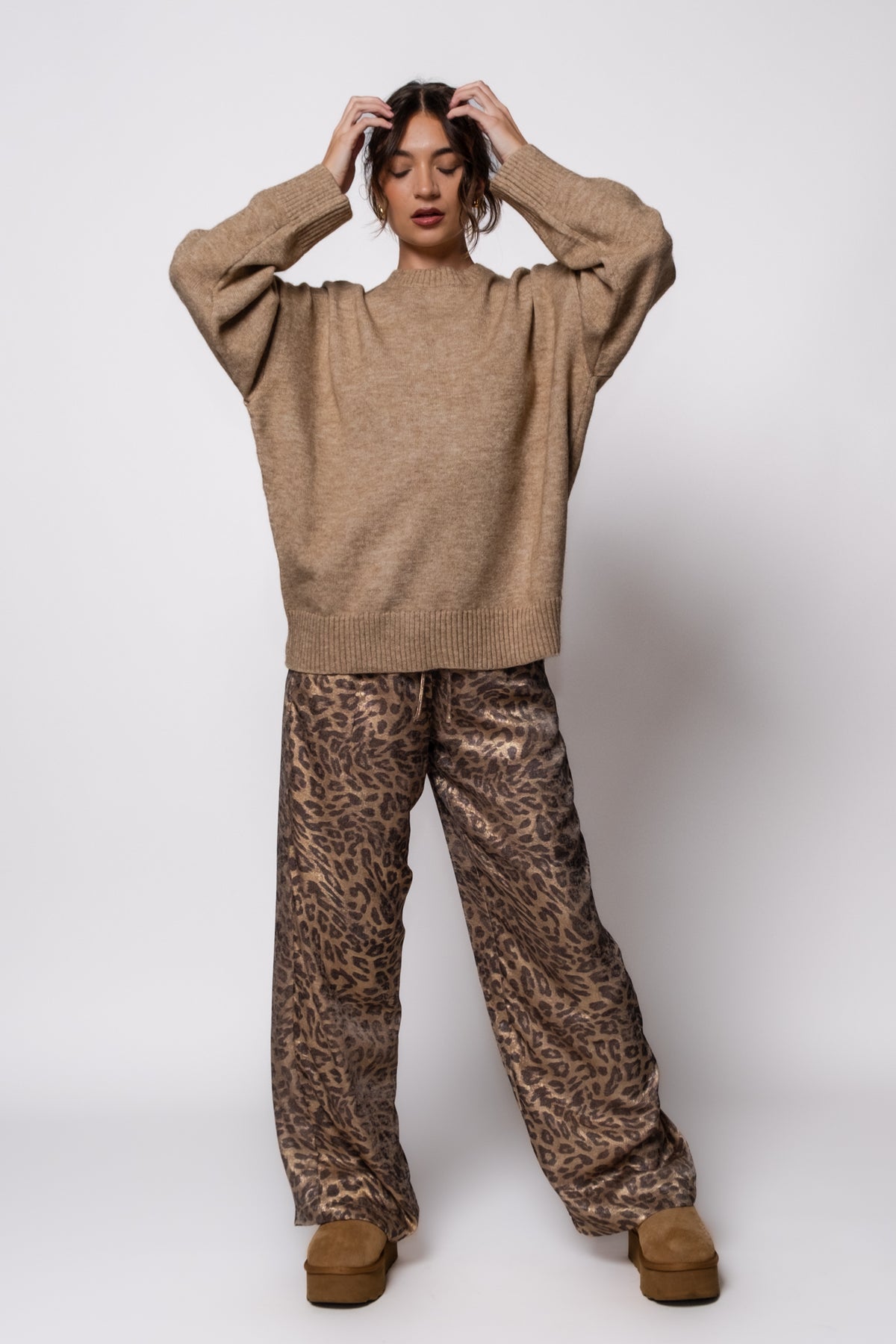 Metallic Leopard Lounge Pants