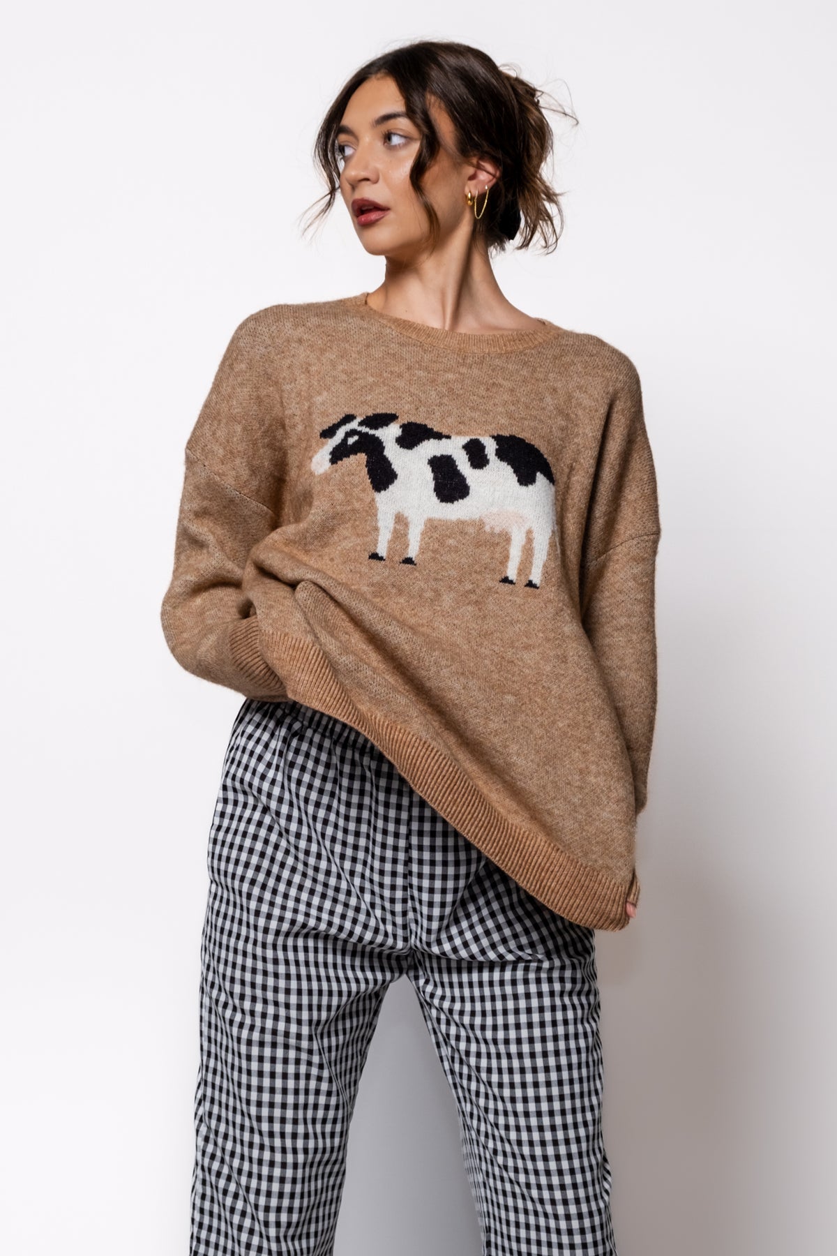 Cozy Cow Crewneck Sweater