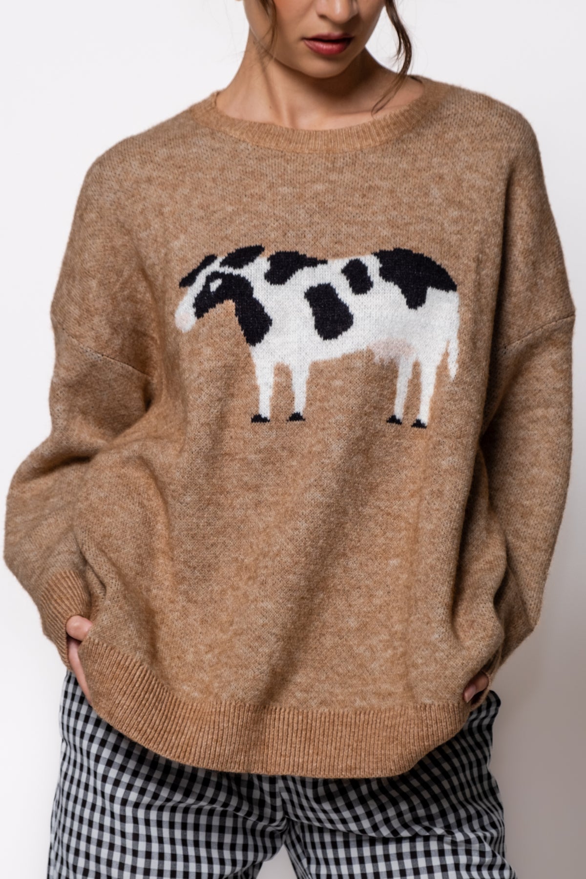 Cozy Cow Crewneck Sweater