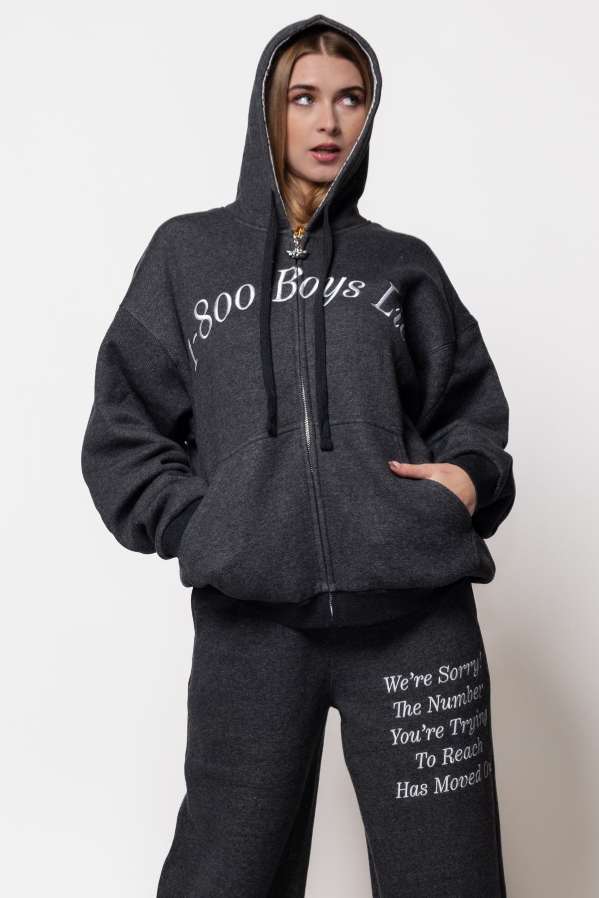 Boys Lie 1-800 Refresh Harley Zip Hoodie