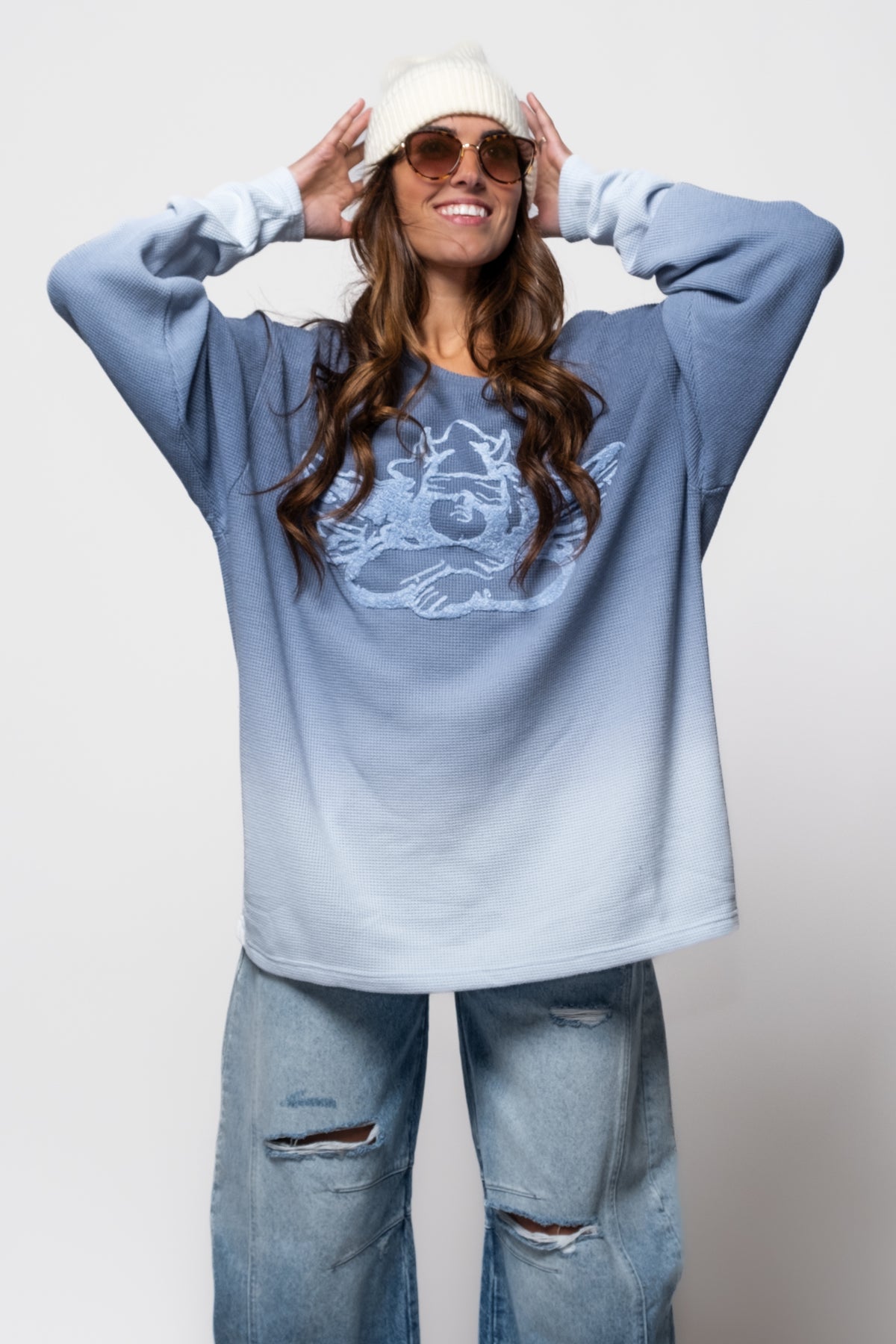 Boys Lie Made With Heaven Blues Thermal Longsleeve