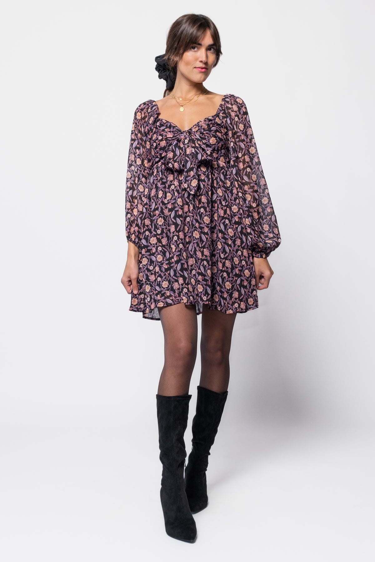 MINKPINK Regal Babydoll Mini Dress