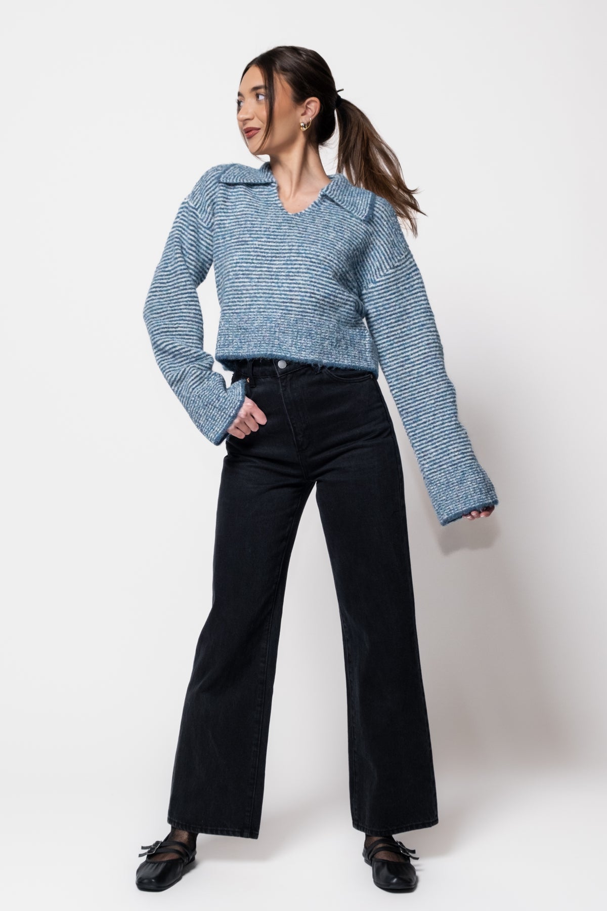 Steve Madden Esther Collared Sweater