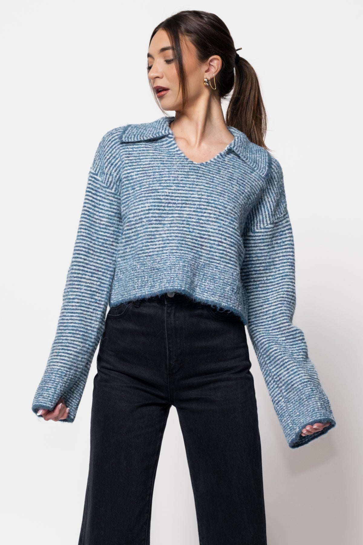 Steve Madden Esther Collared Sweater