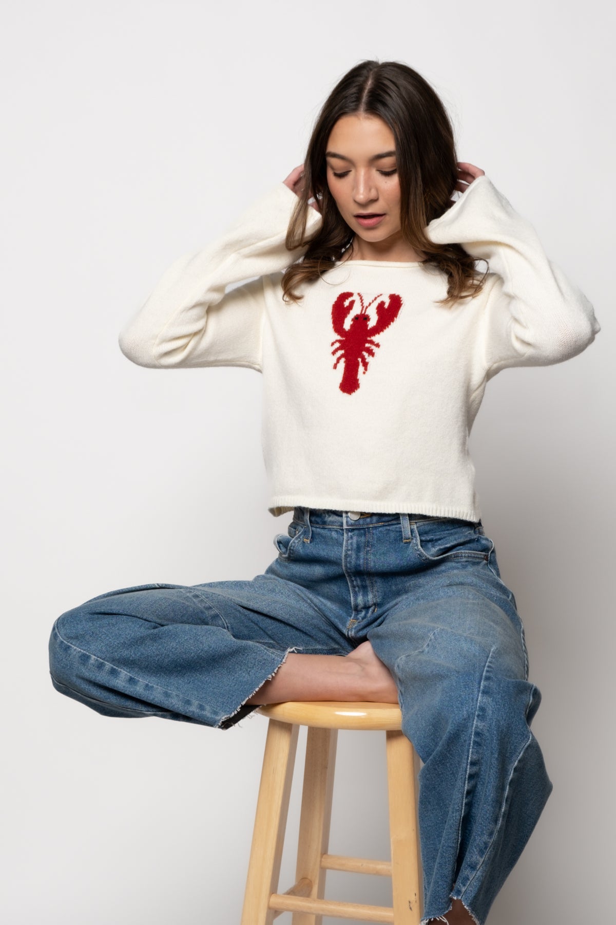 Clawfully Cute Cropped Sweater