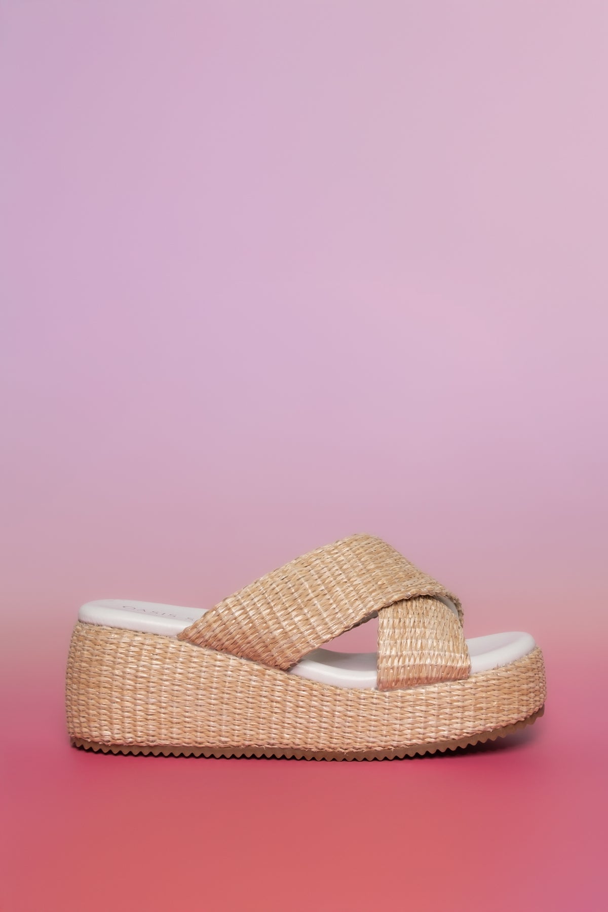 Fresno Woven Platform Slide Sandals