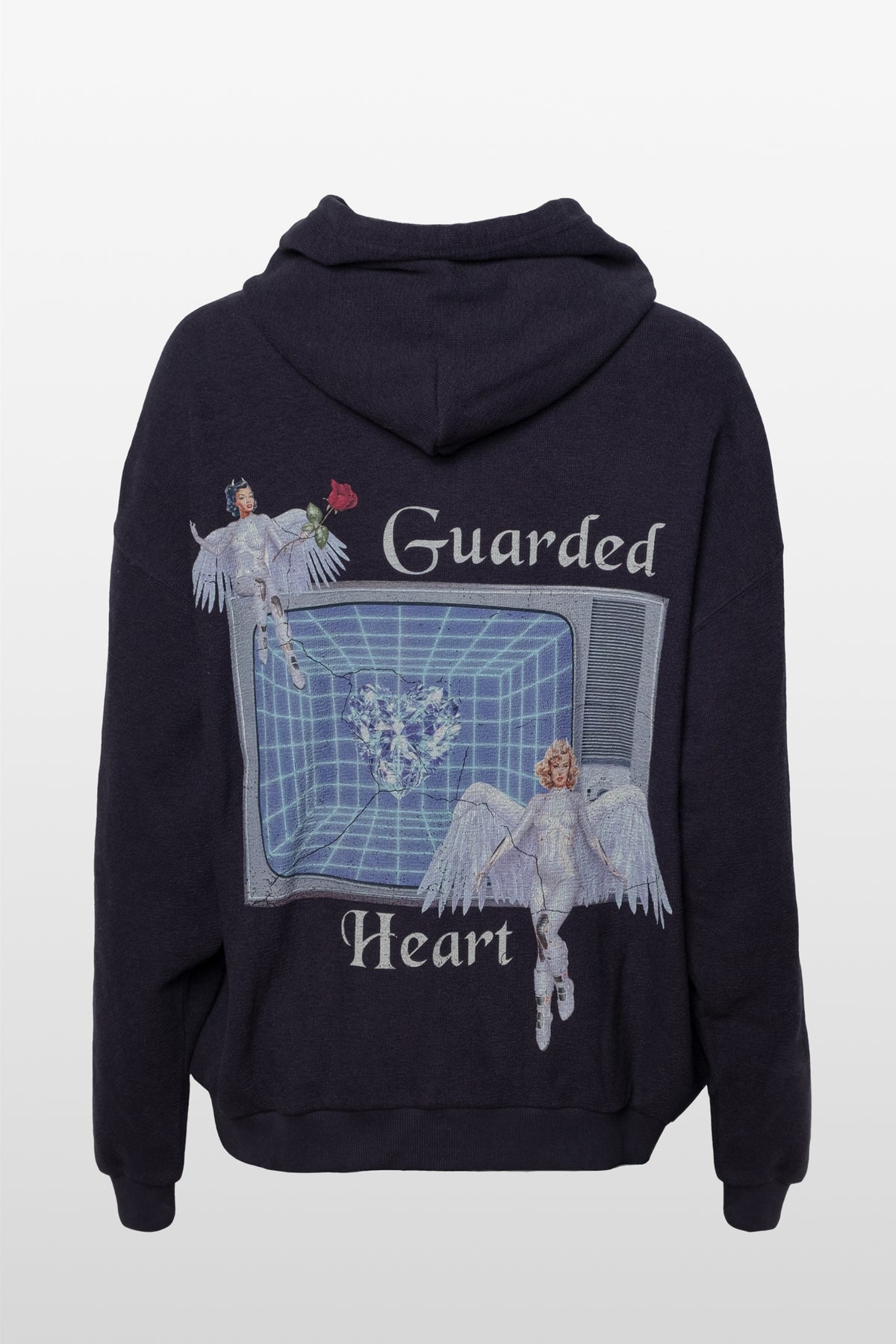 Boys Lie Guarded Angel Interlock Harley Zip-Up Hoodie