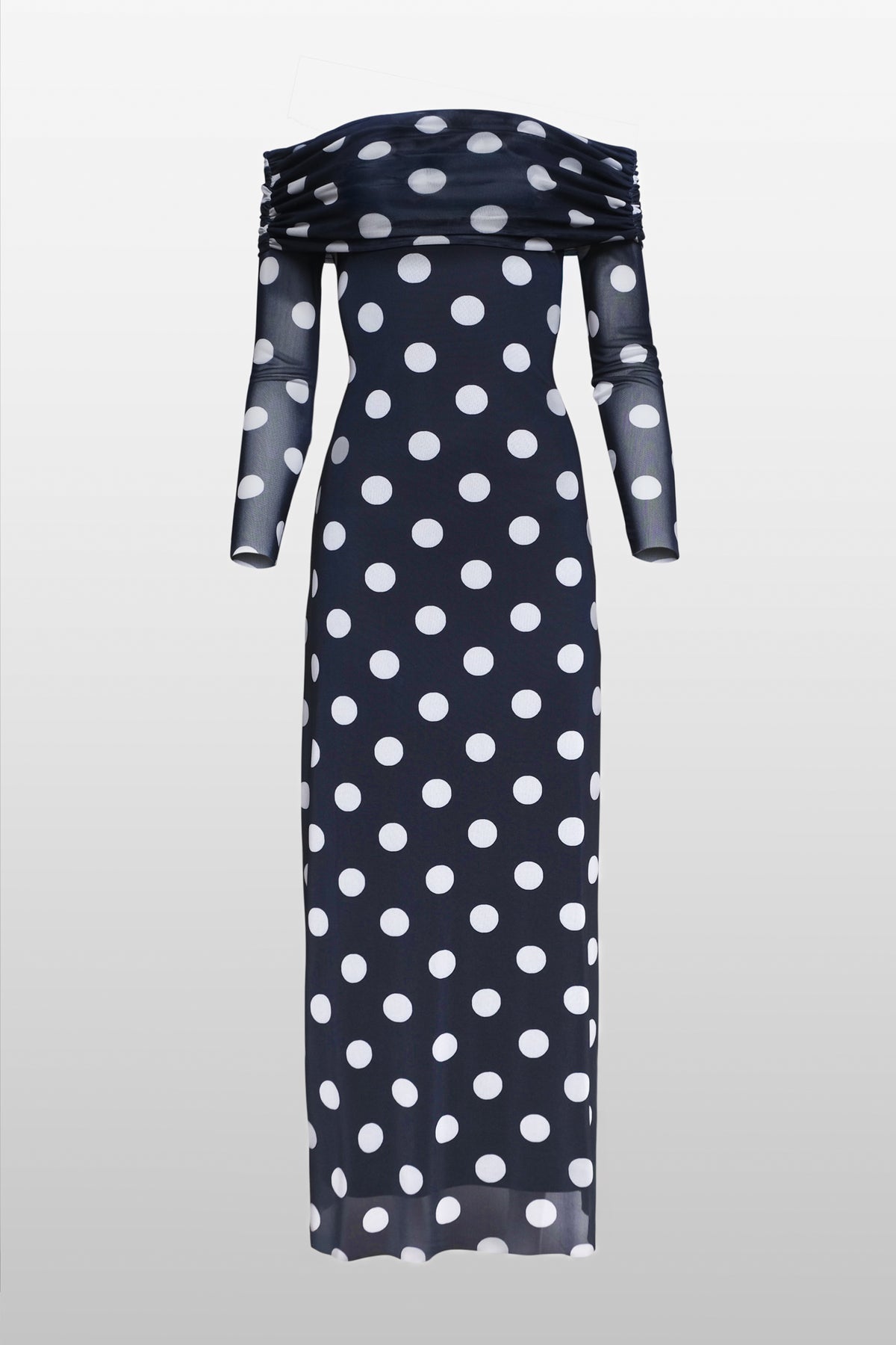 Steve Madden Aurelia Off The Shoulder Polka Dot Dress