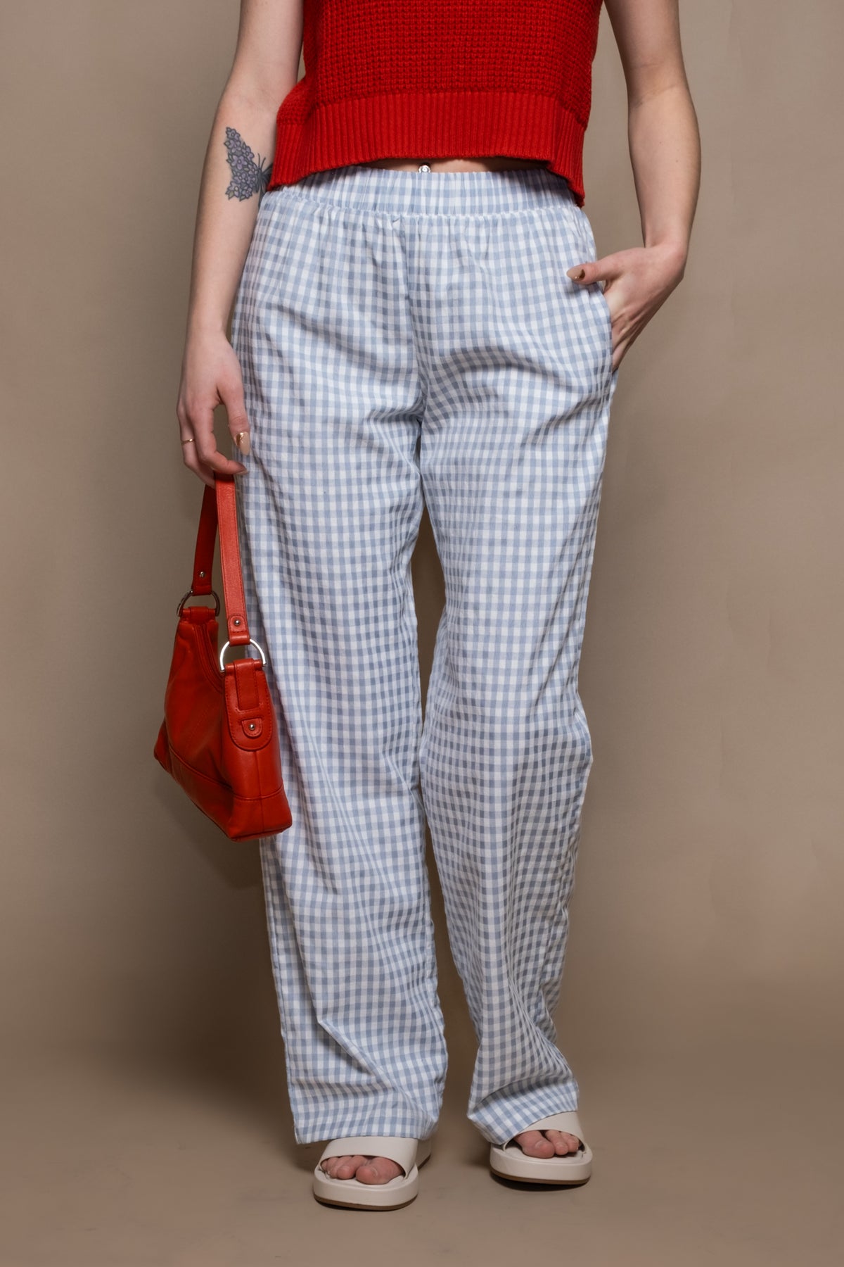 Checked Out Gingham Boxer Pants