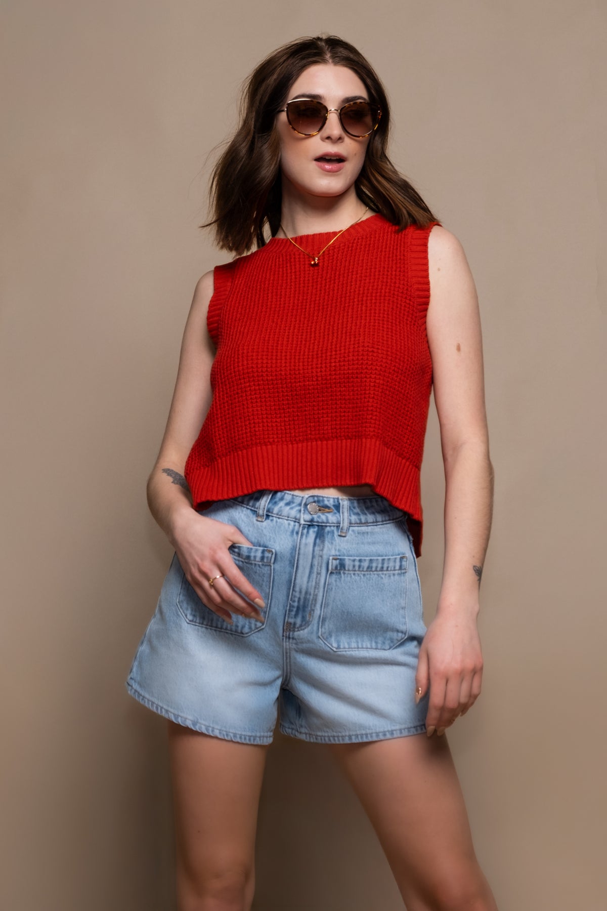 Florence Tie Back Knit Top