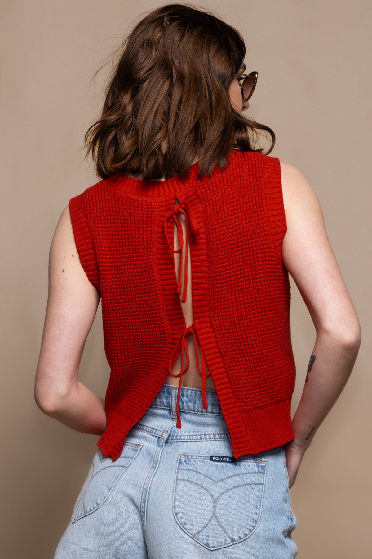 Florence Tie Back Knit Top