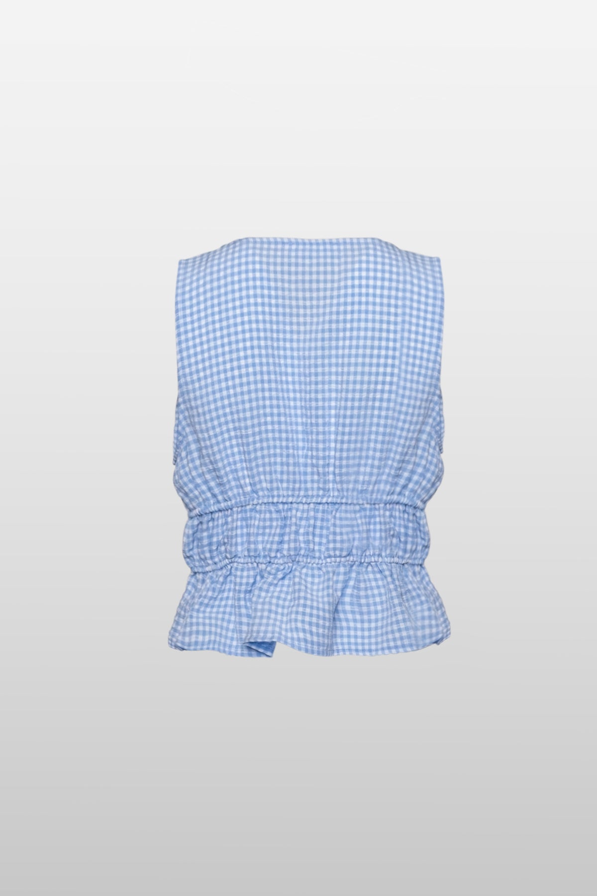 Lila Tie-Front Gingham Top