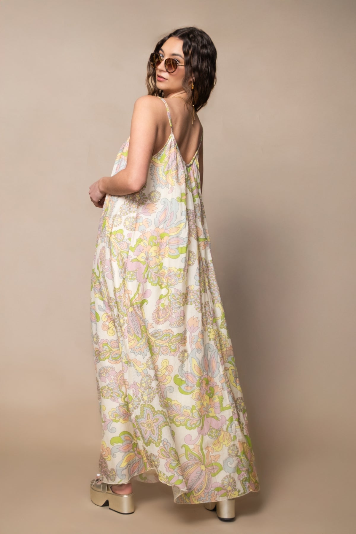 FRNCH Izaline Silk Maxi Dress