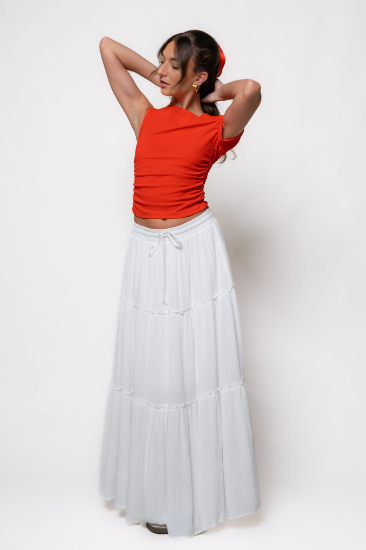 Bria Tiered Maxi Skirt