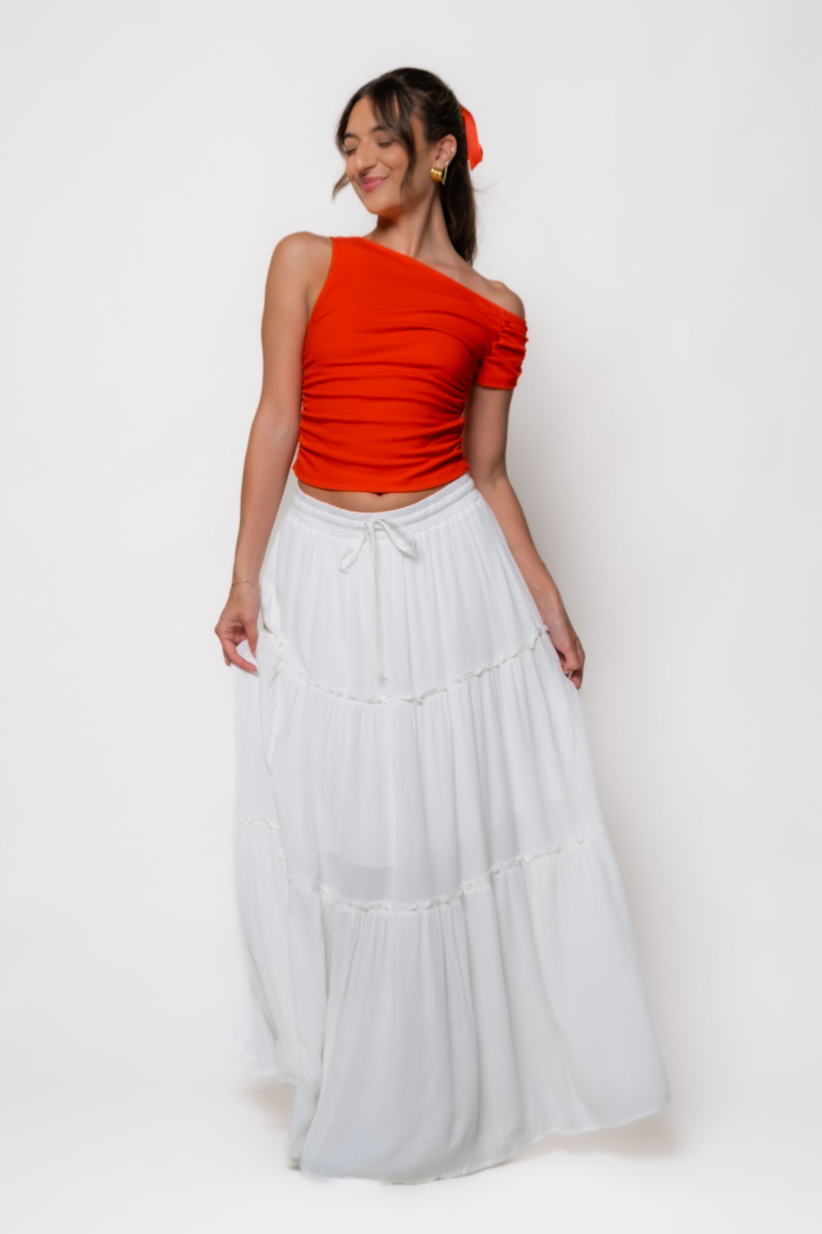 Bria Tiered Maxi Skirt