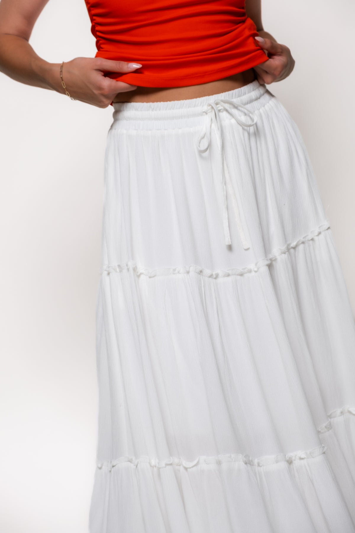 Bria Tiered Maxi Skirt