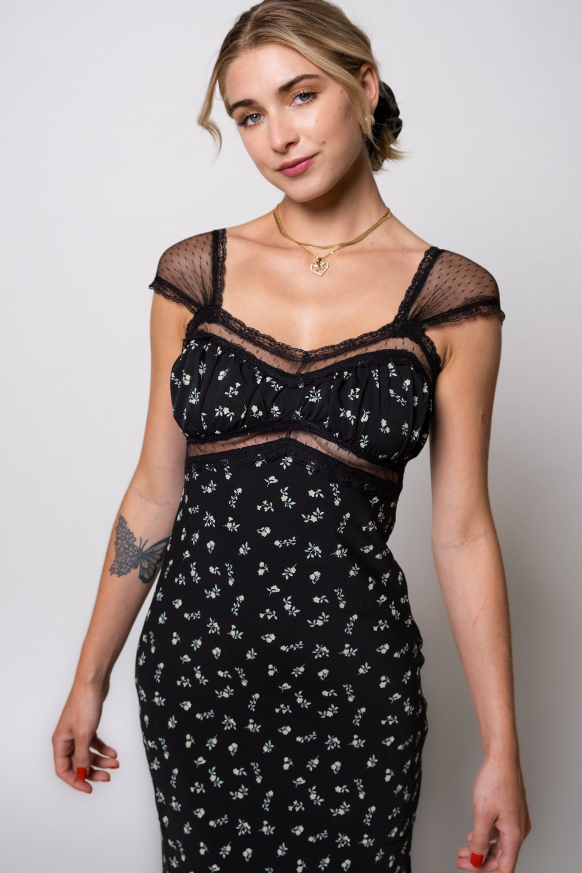 Maisy Lace Trim Dress